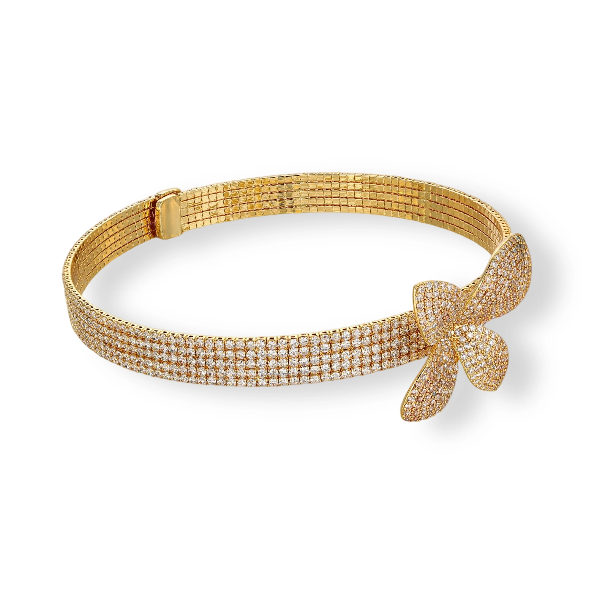 Élodiana 18K Gold Butterfly Choker Necklace