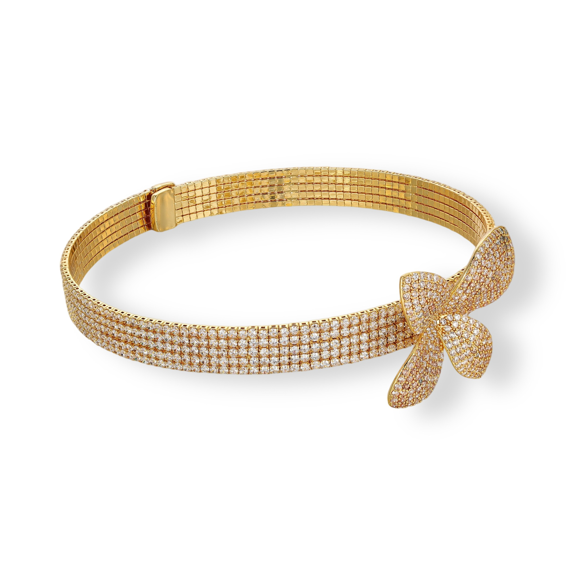 Élodiana 18K Gold Butterfly Choker Necklace