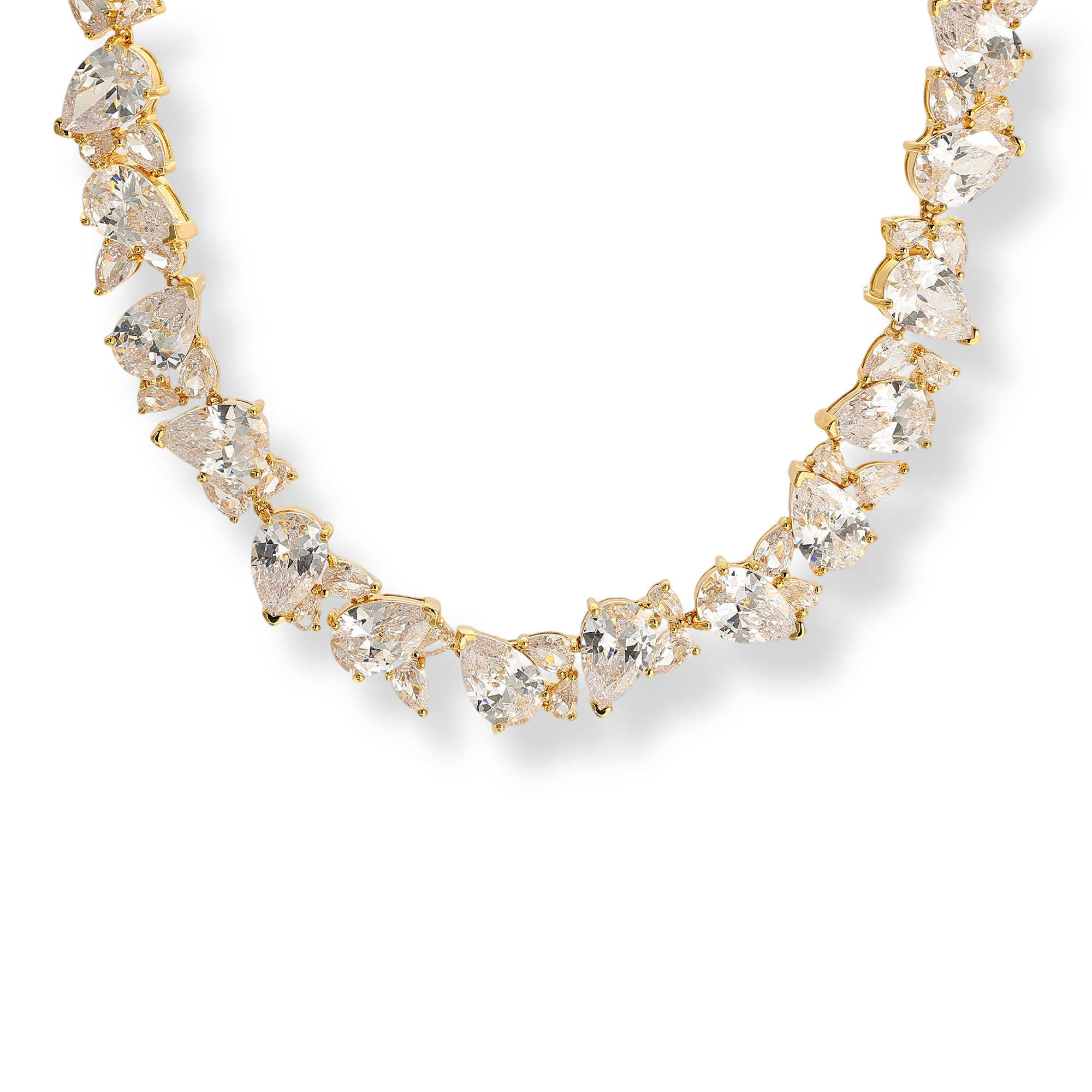 Émérencie 18K Gold Teardrop Choker Necklace