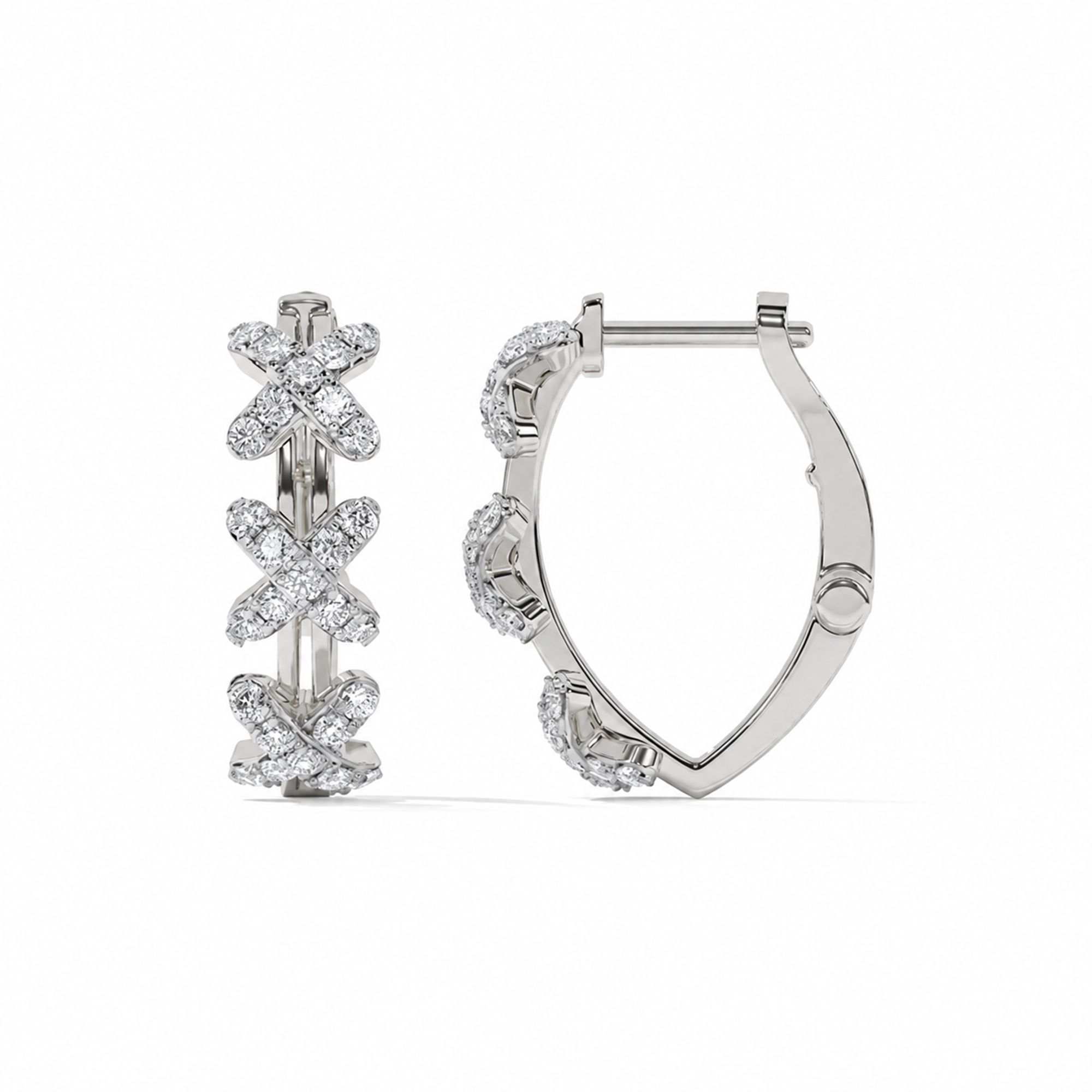 Éphéméria 18K Gold Criss-Cross X Shape Earrings