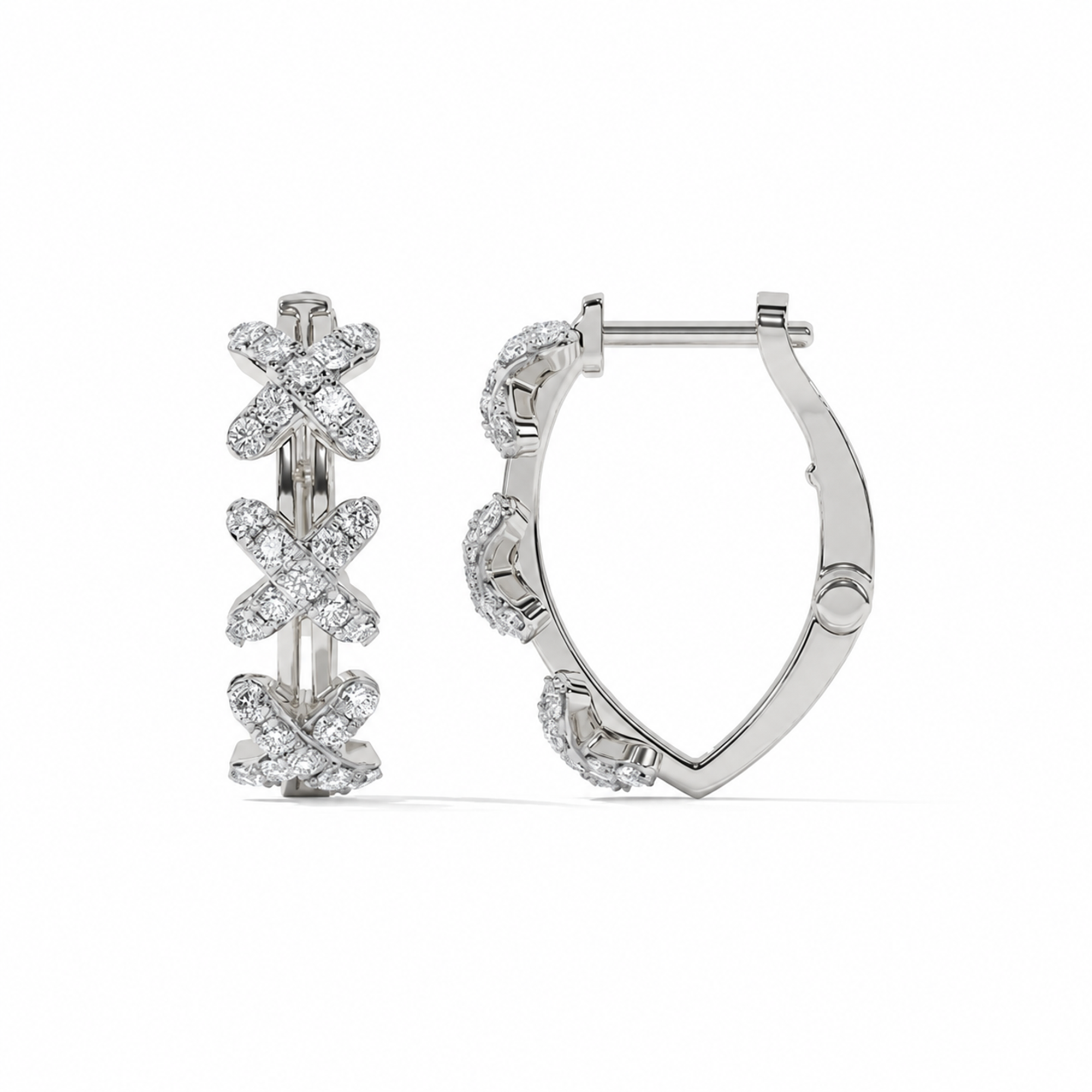 Éphéméria 18K Gold Criss-Cross X Shape Earrings