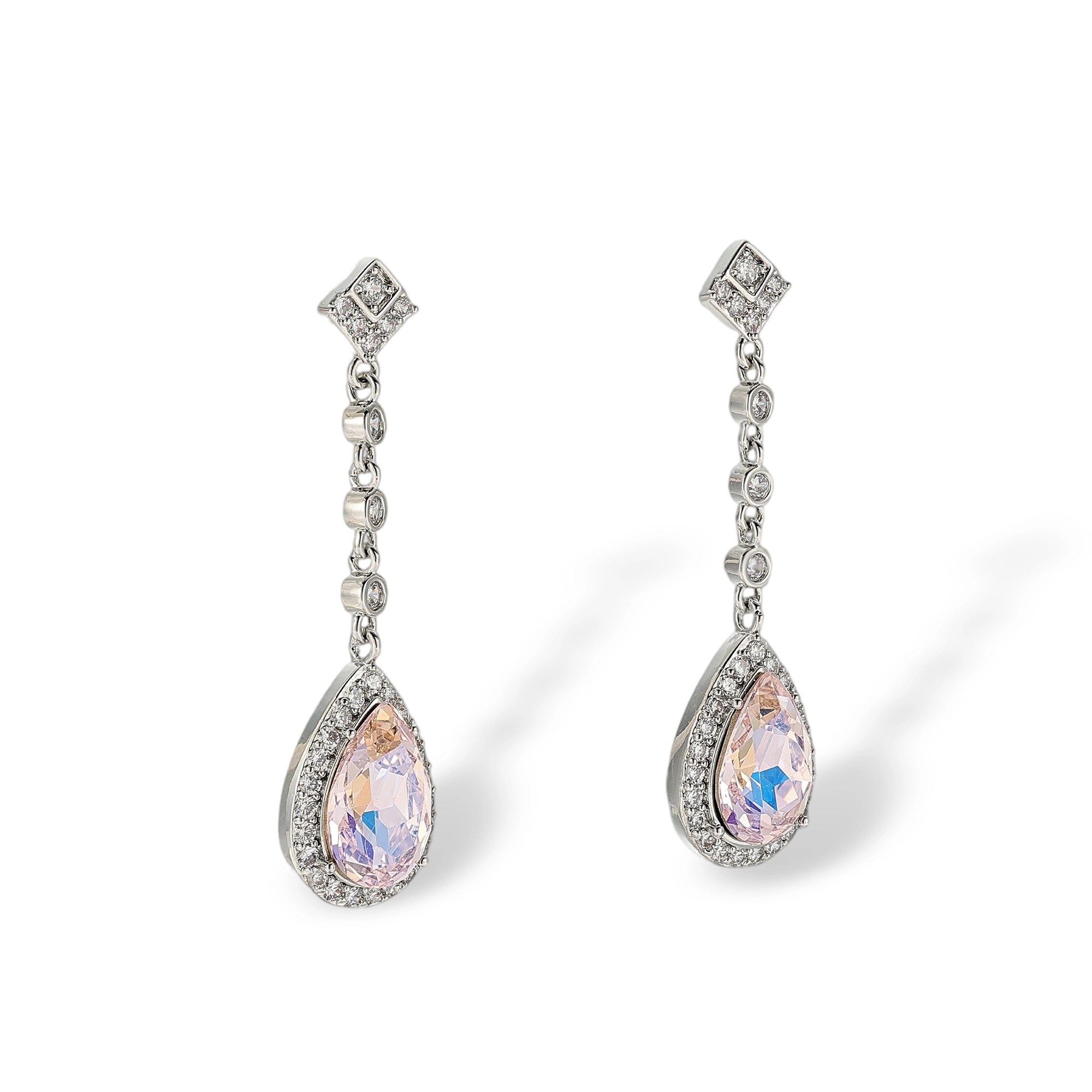 Adelvie Rhombus Teardrop Drop Earrings