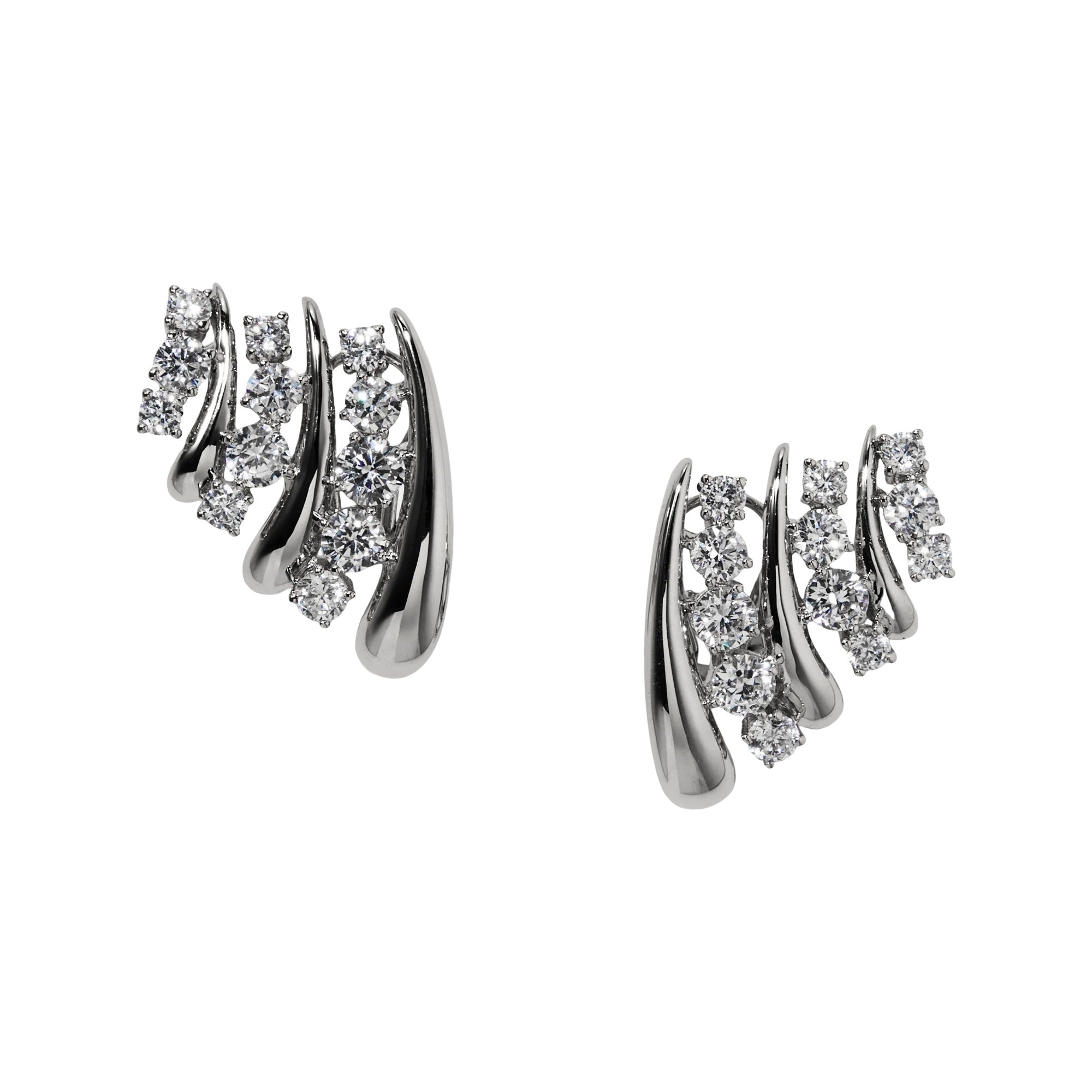 Agatha 18K Gold Curve Earrings