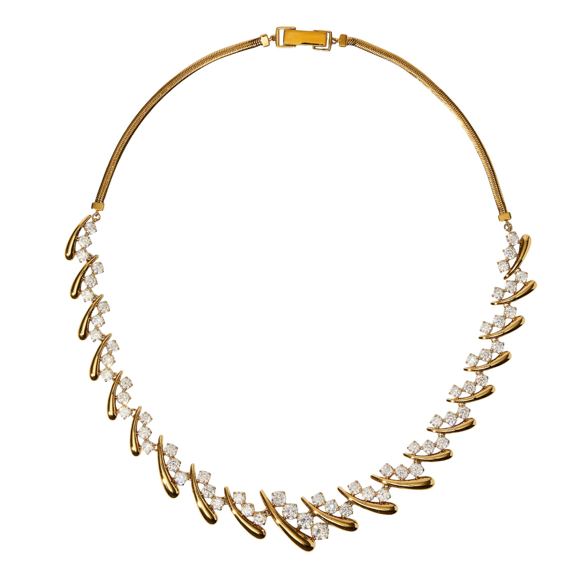 Agatha 18K Gold Curve Necklace