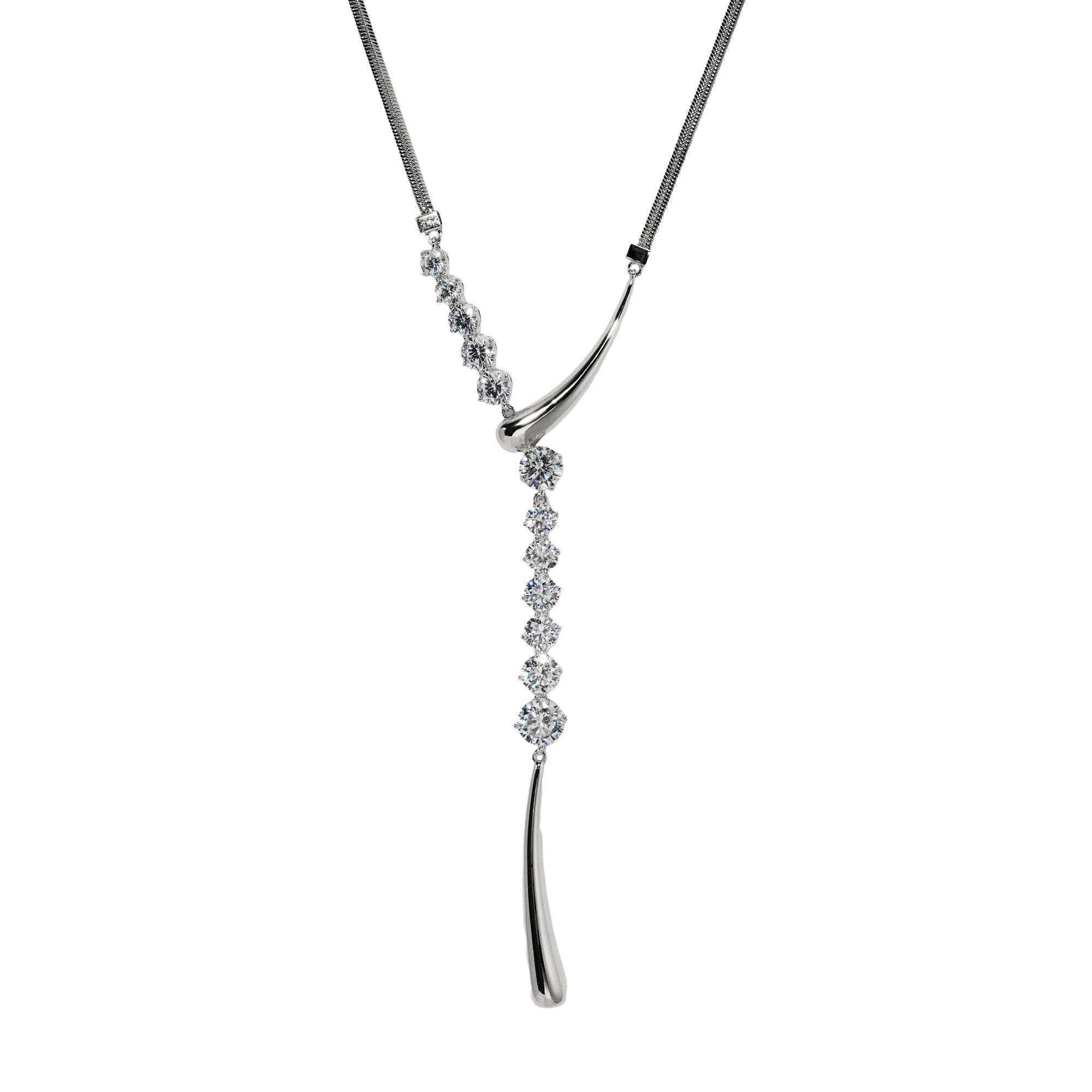 Agatha 18K Gold Y-Shaped Drop Necklace