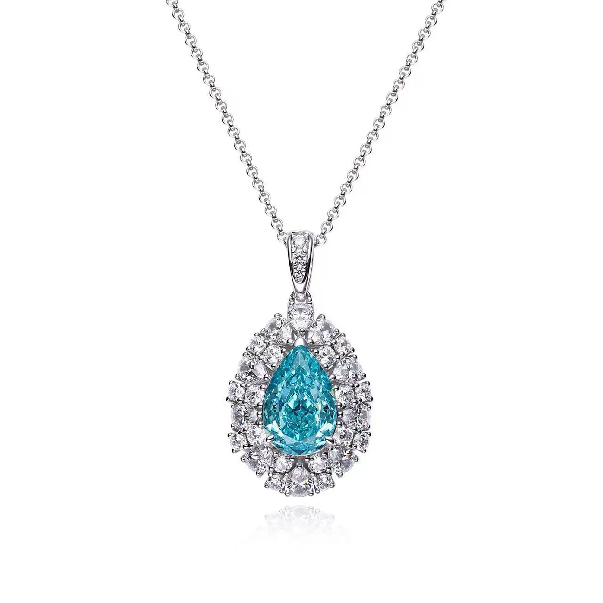 Aglaé Blue Teardrop Necklace