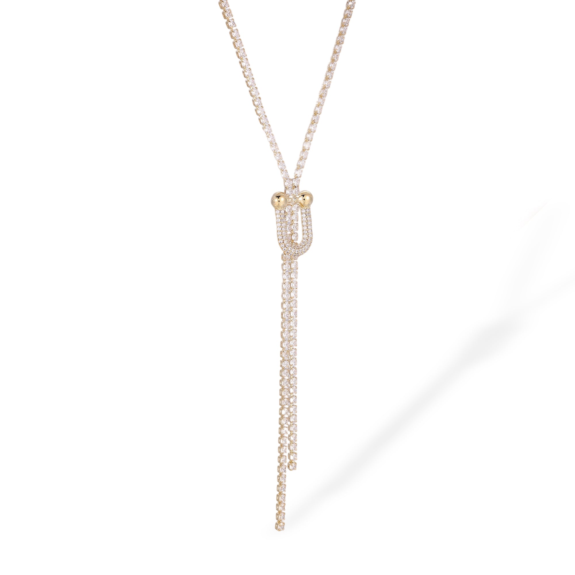 Alruna 14K Gold Round Tassel Necklace