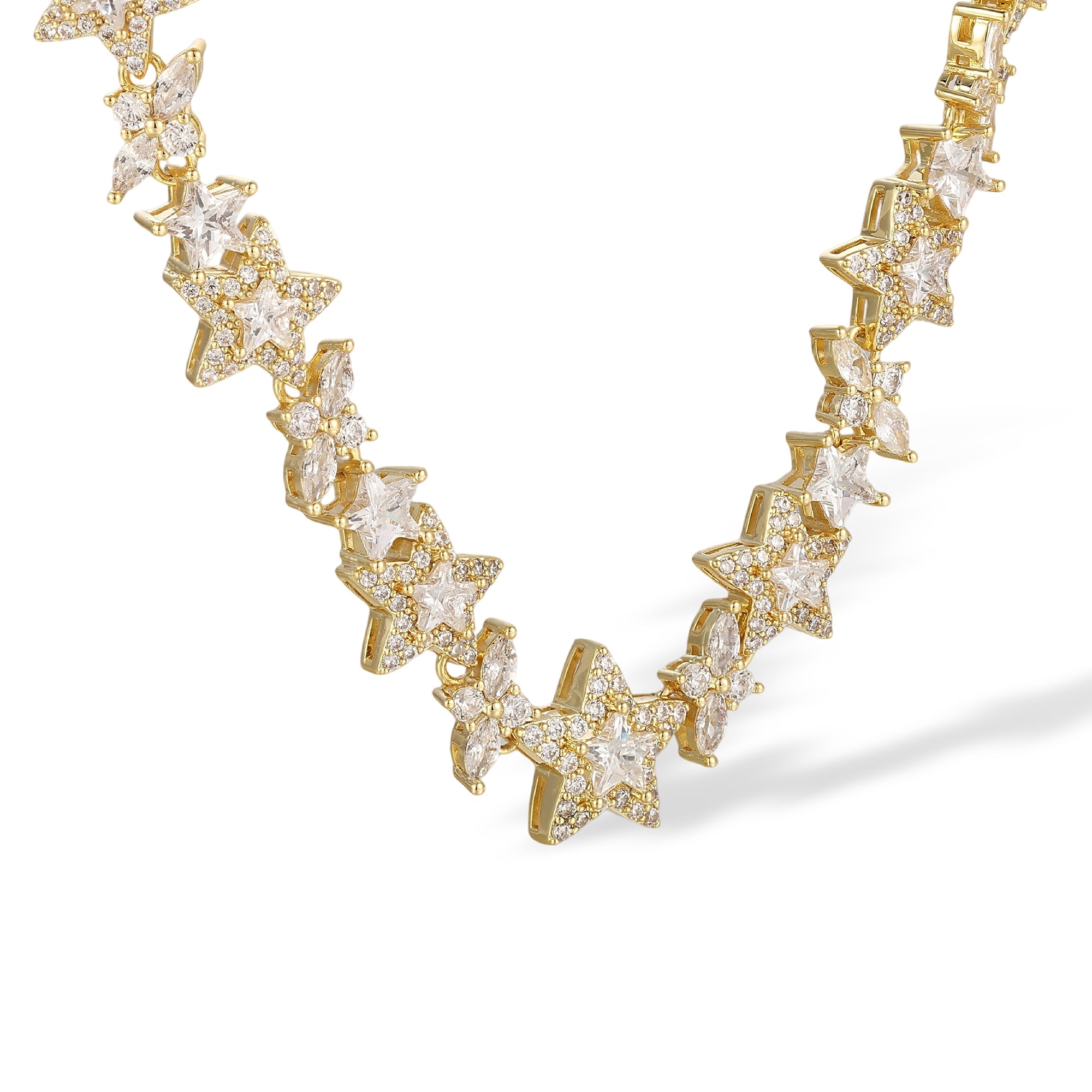 Alvrikea 14K Gold Star Necklace