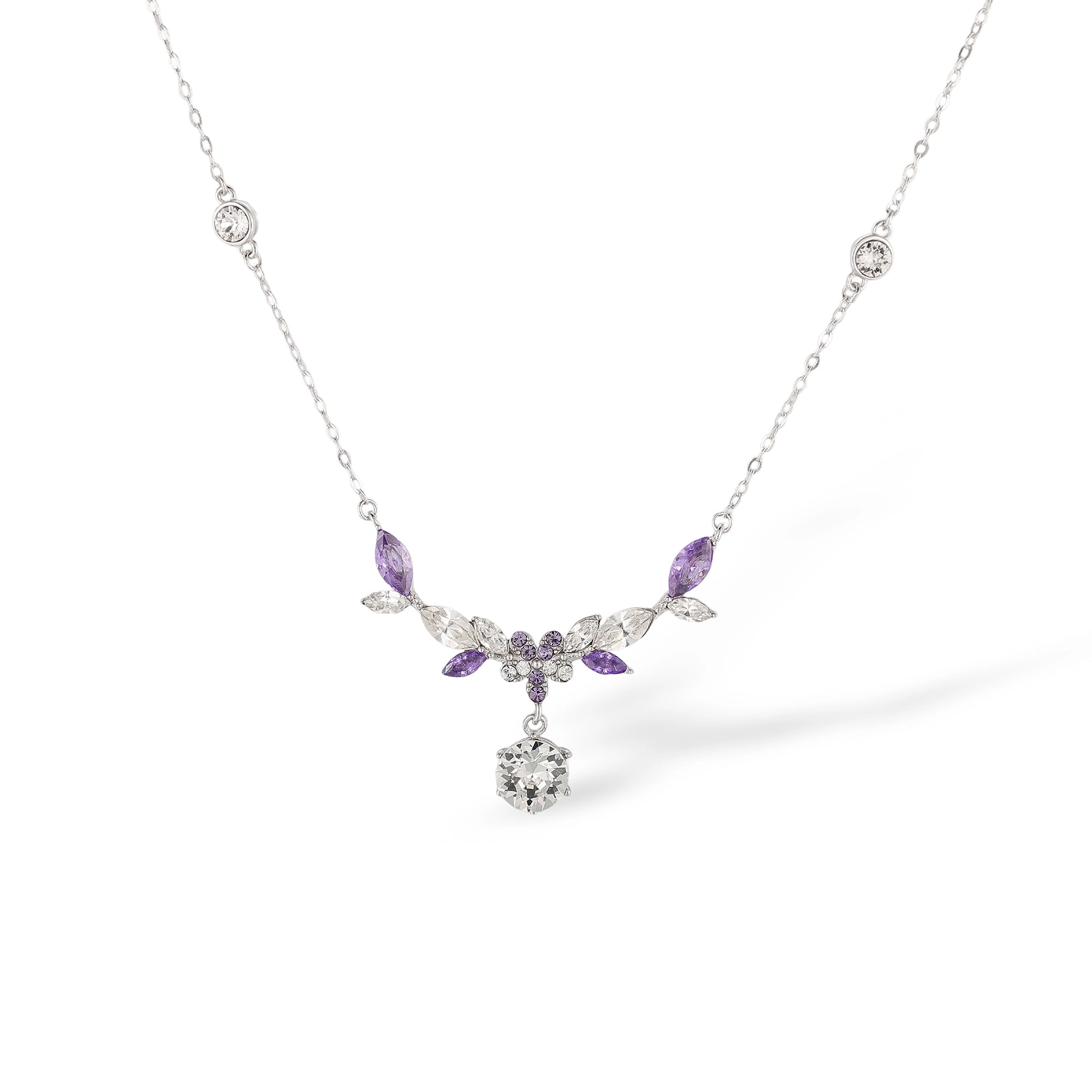Amara Purple Vine Floral Necklace
