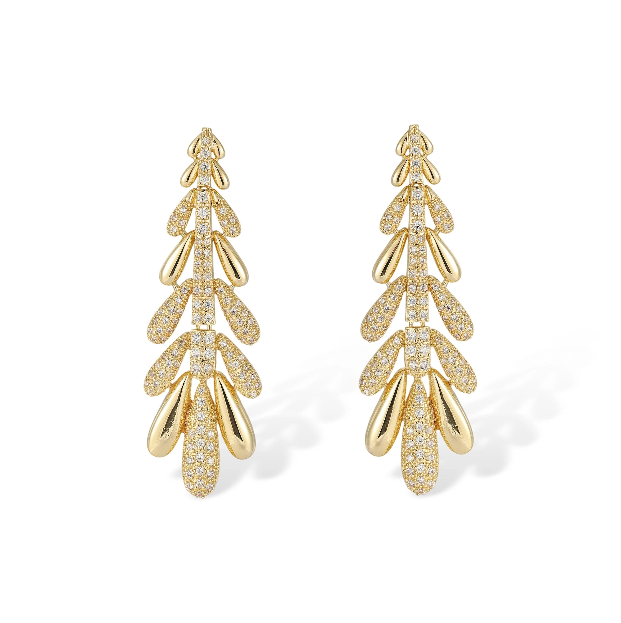 Annemarie 14K Gold Wheat Earrings & Necklace Set