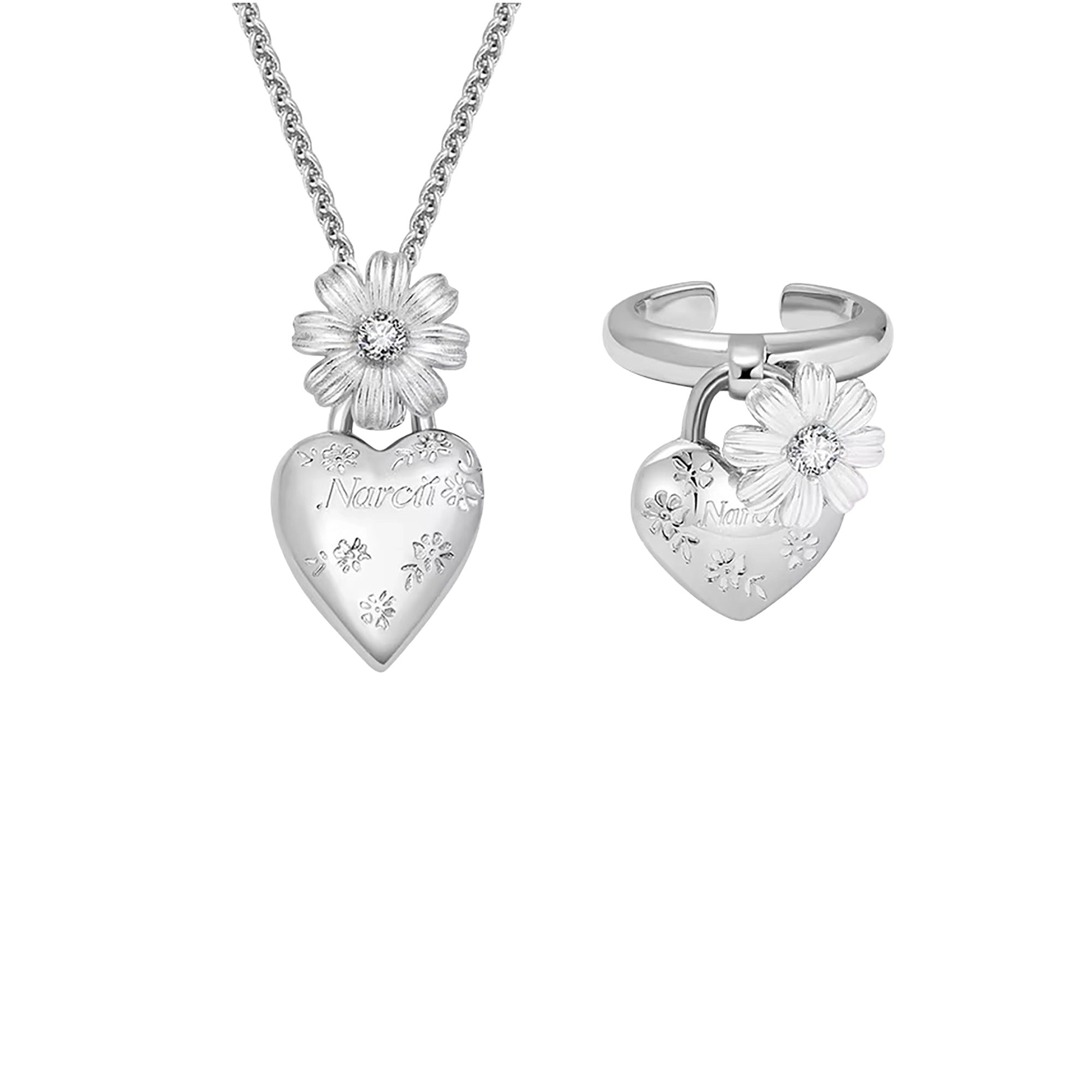 Auréliane Heart Jewelry 2-Piece Set