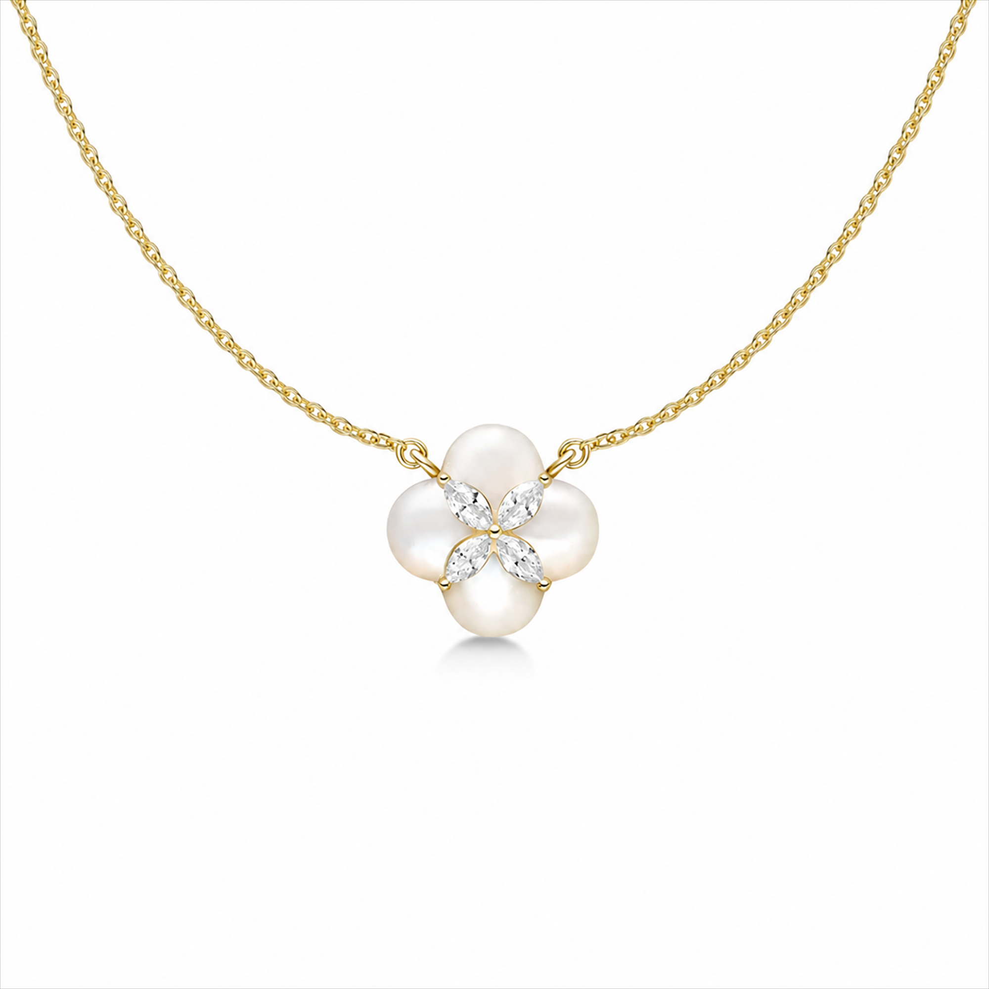 Ayleen Trèfle Floral Necklace
