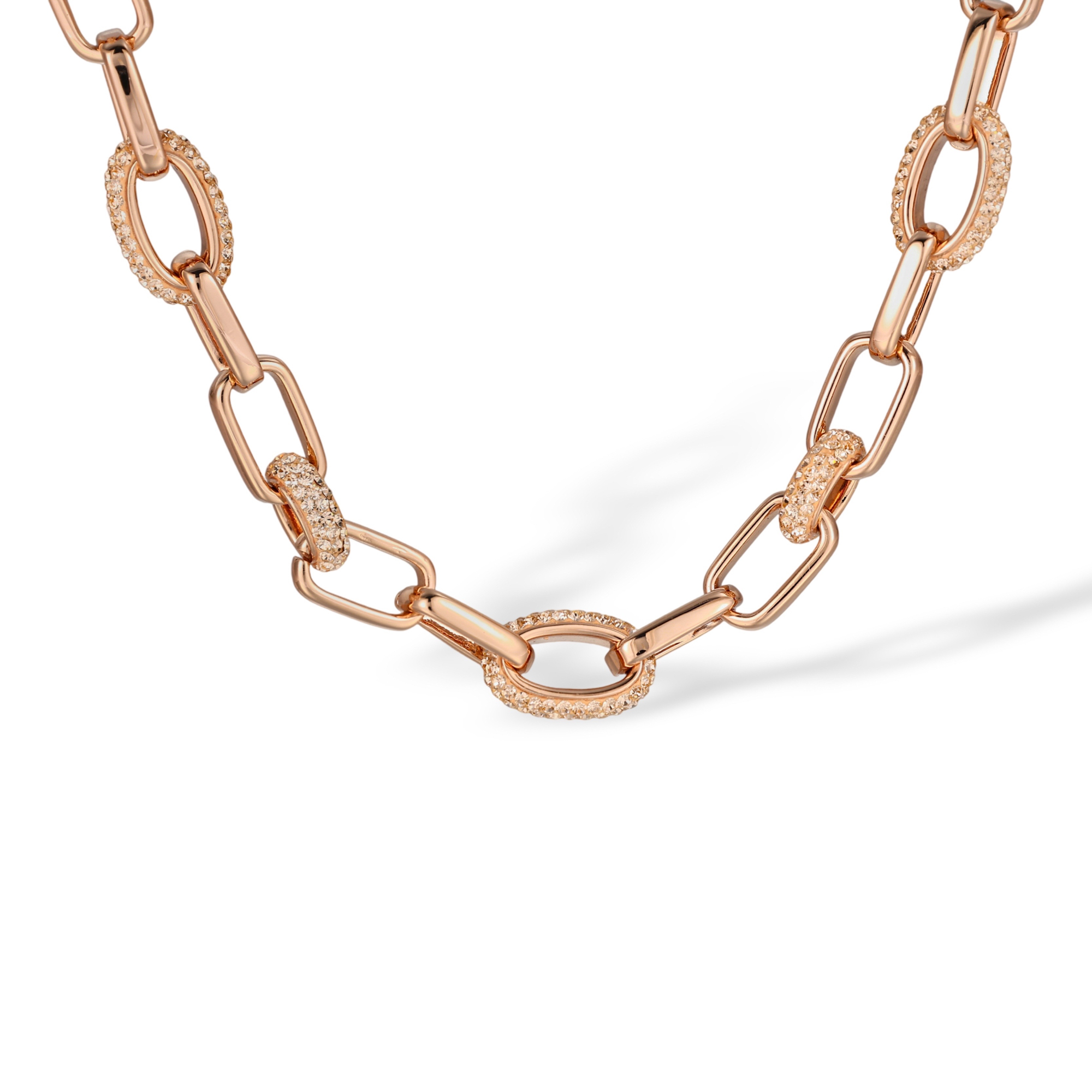 Berenikea Rose Gold Paperclip Link Necklace