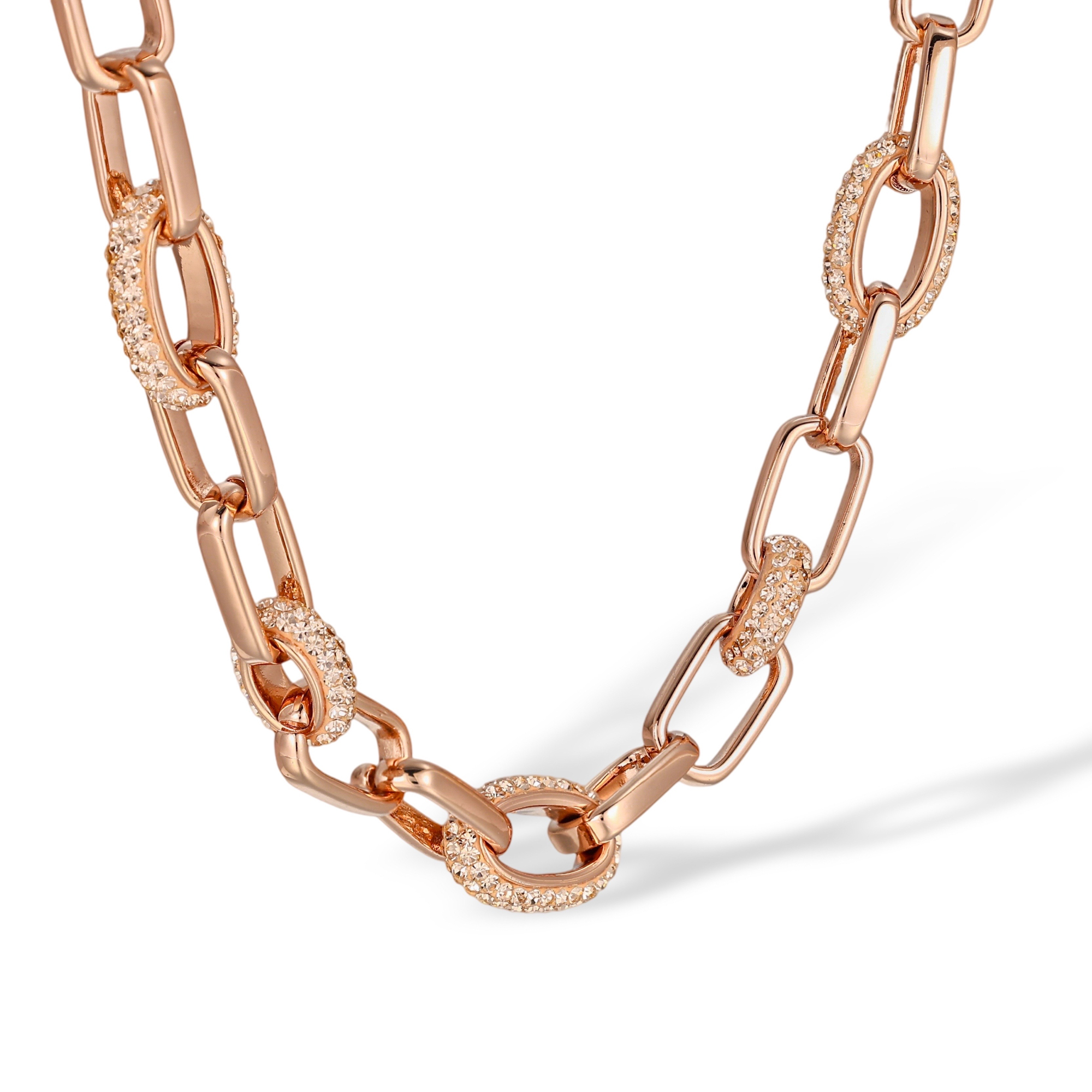 Berenikea Rose Gold Paperclip Link Necklace