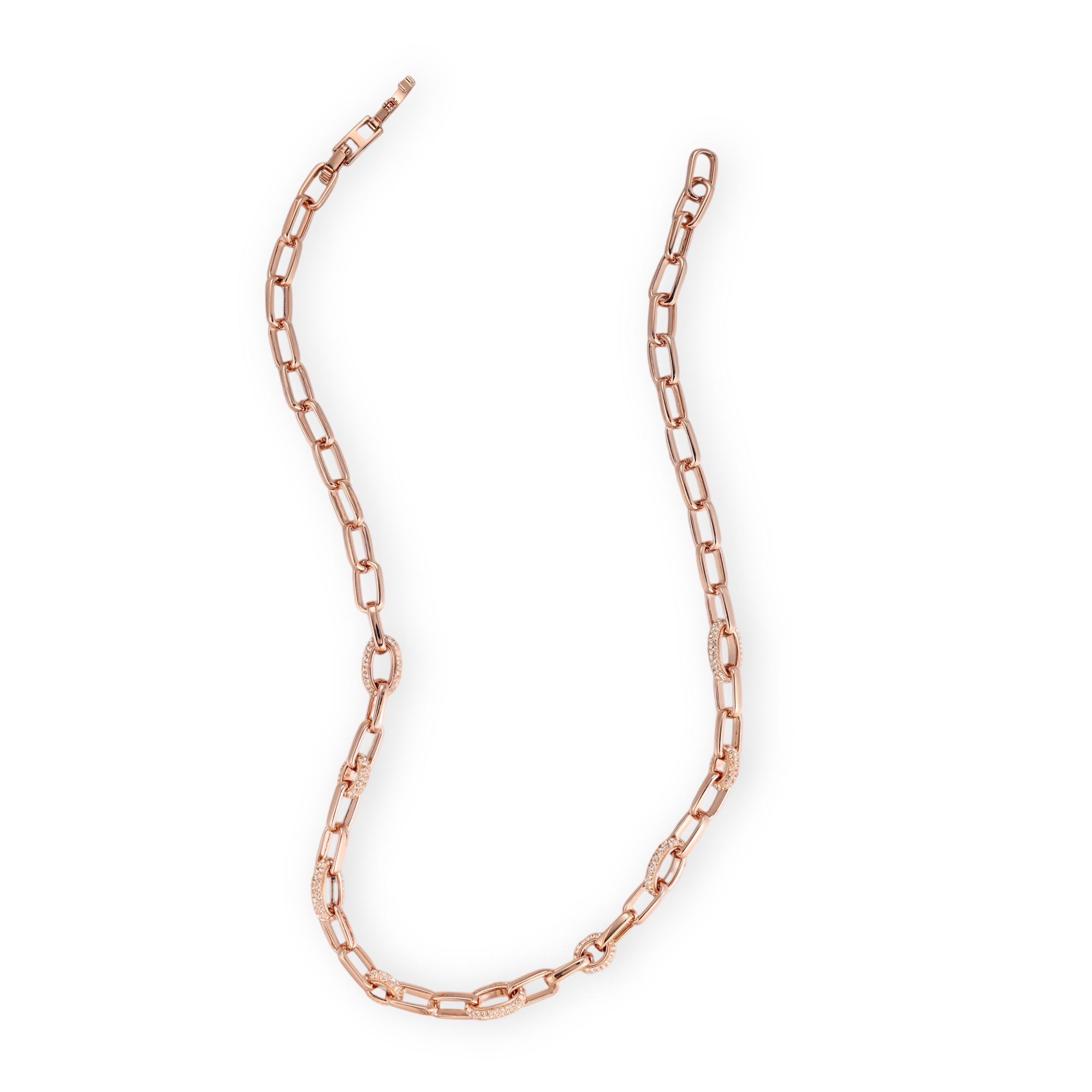 Berenikea Rose Gold Paperclip Link Necklace