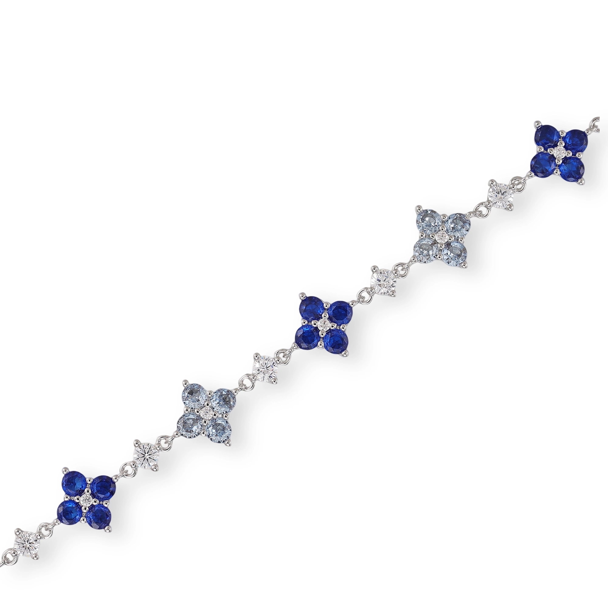 Brunella Blue Trèfle Bracelet
