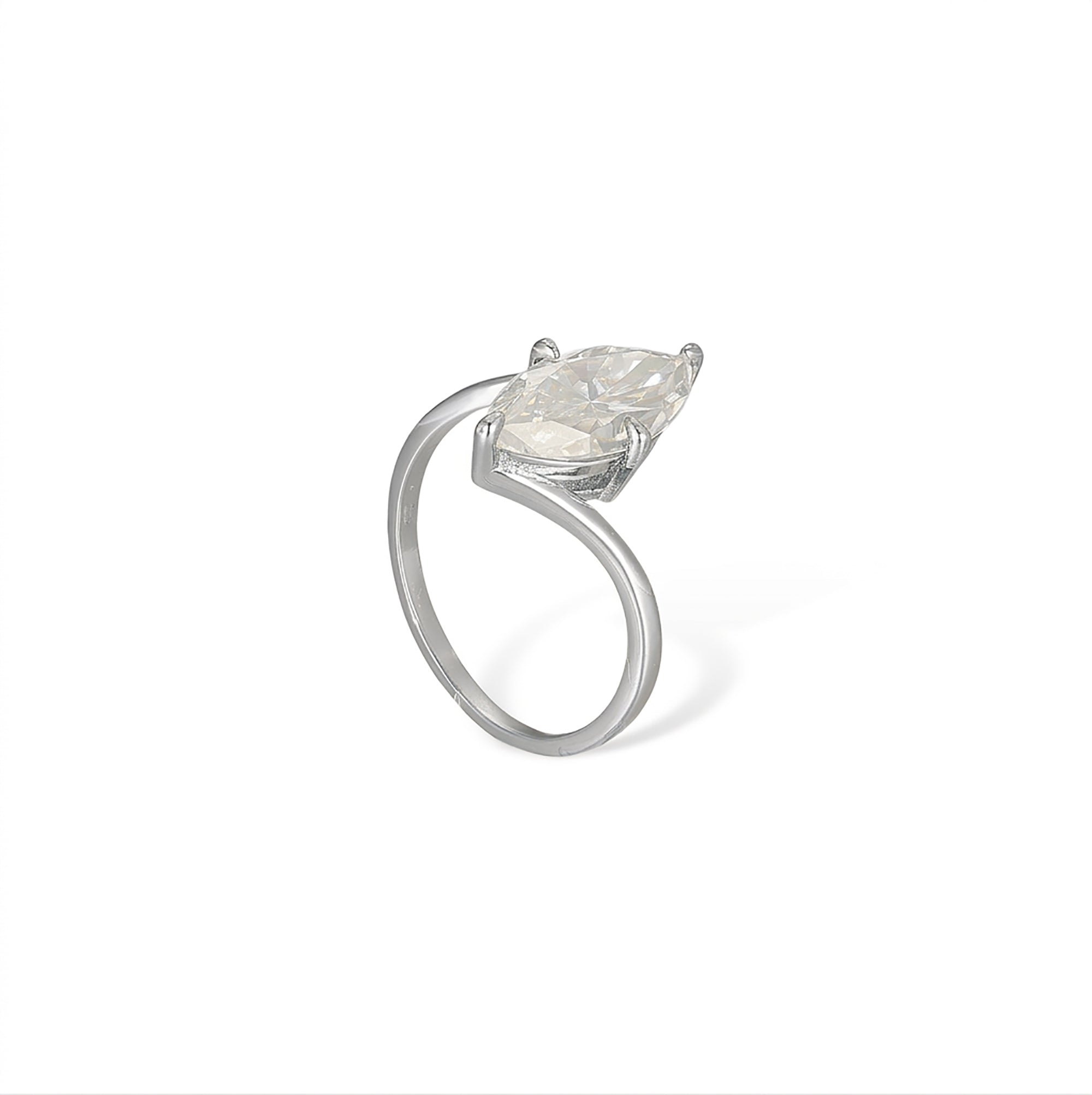 Brunlina 14K Gold Marquise Moissanite Ring Set