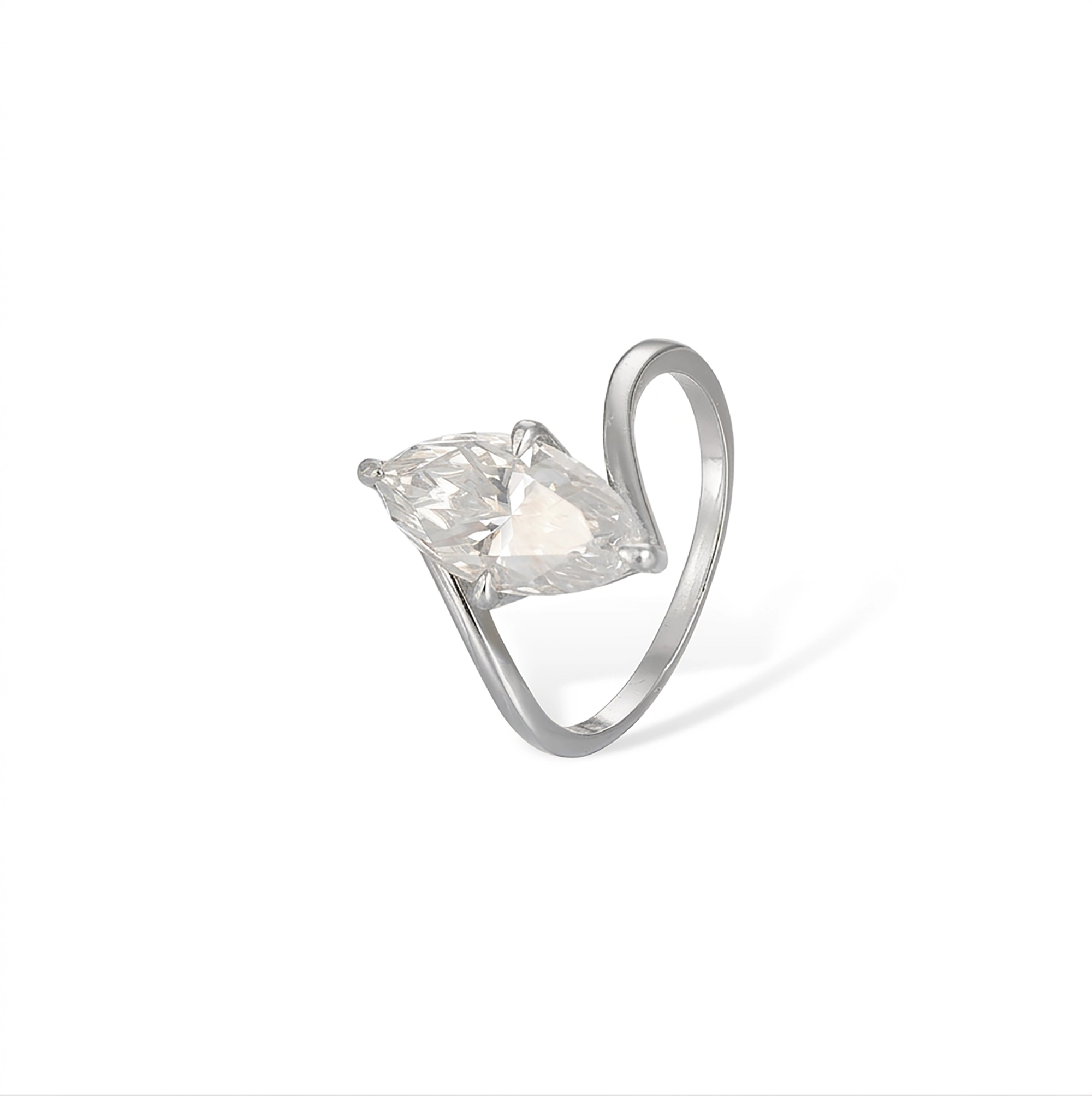 Brunlina 14K Gold Marquise Moissanite Ring Set