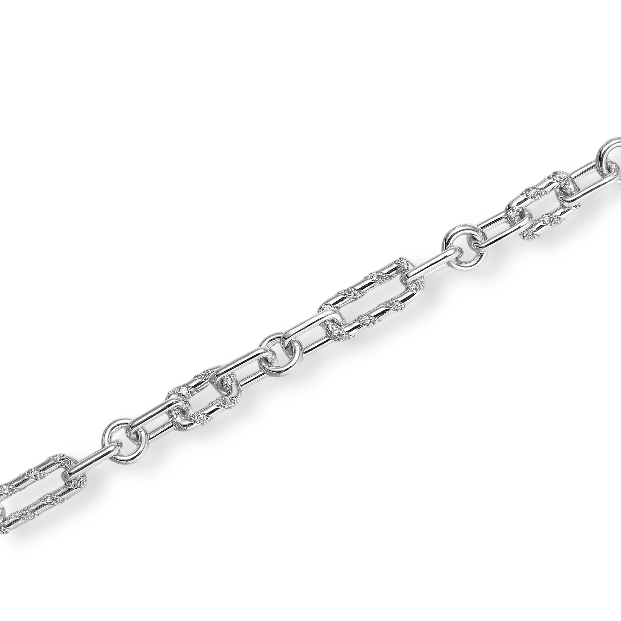 Carméline 18K Gold Geometric Link Toggle Bracelet