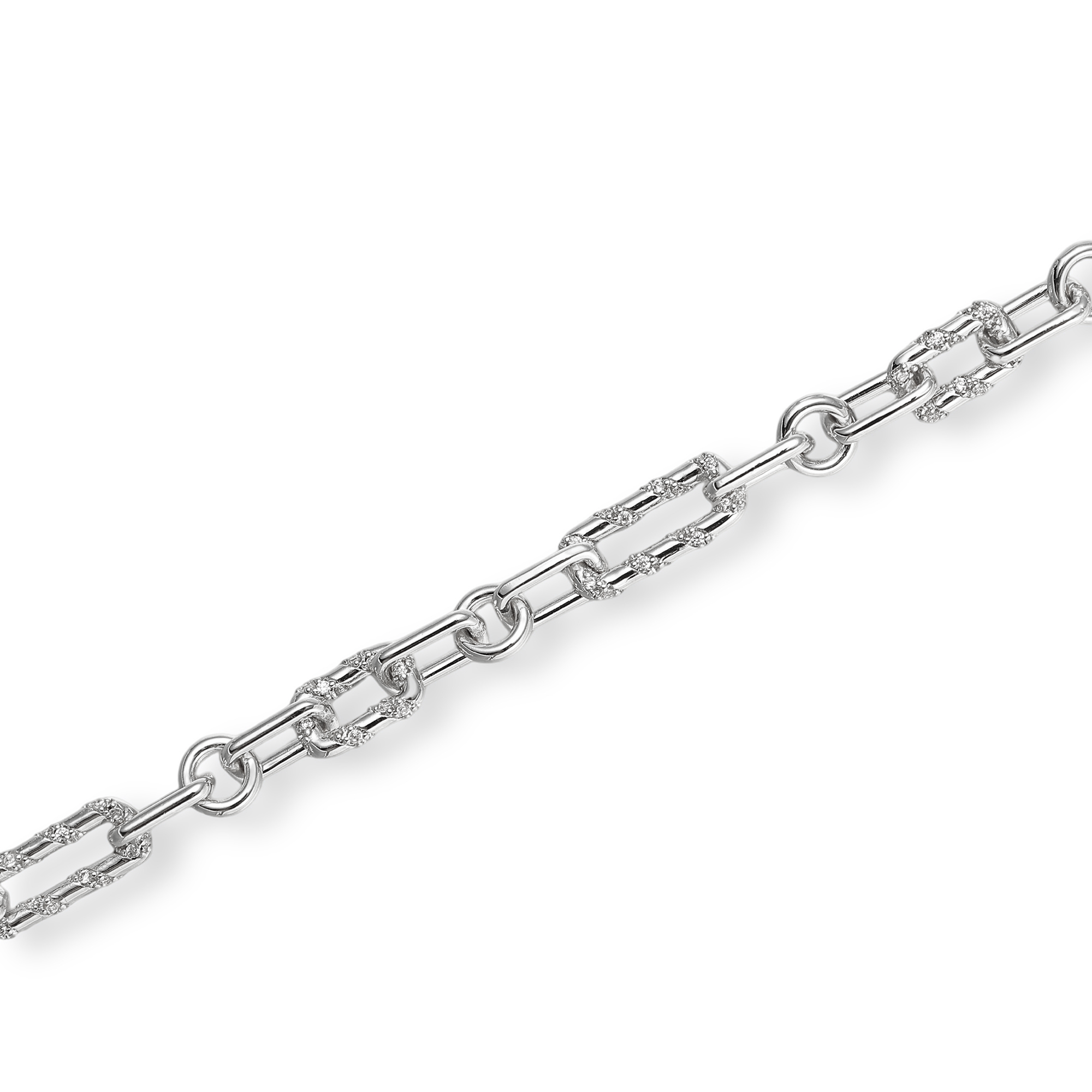 Carméline 18K Gold Geometric Link Toggle Bracelet