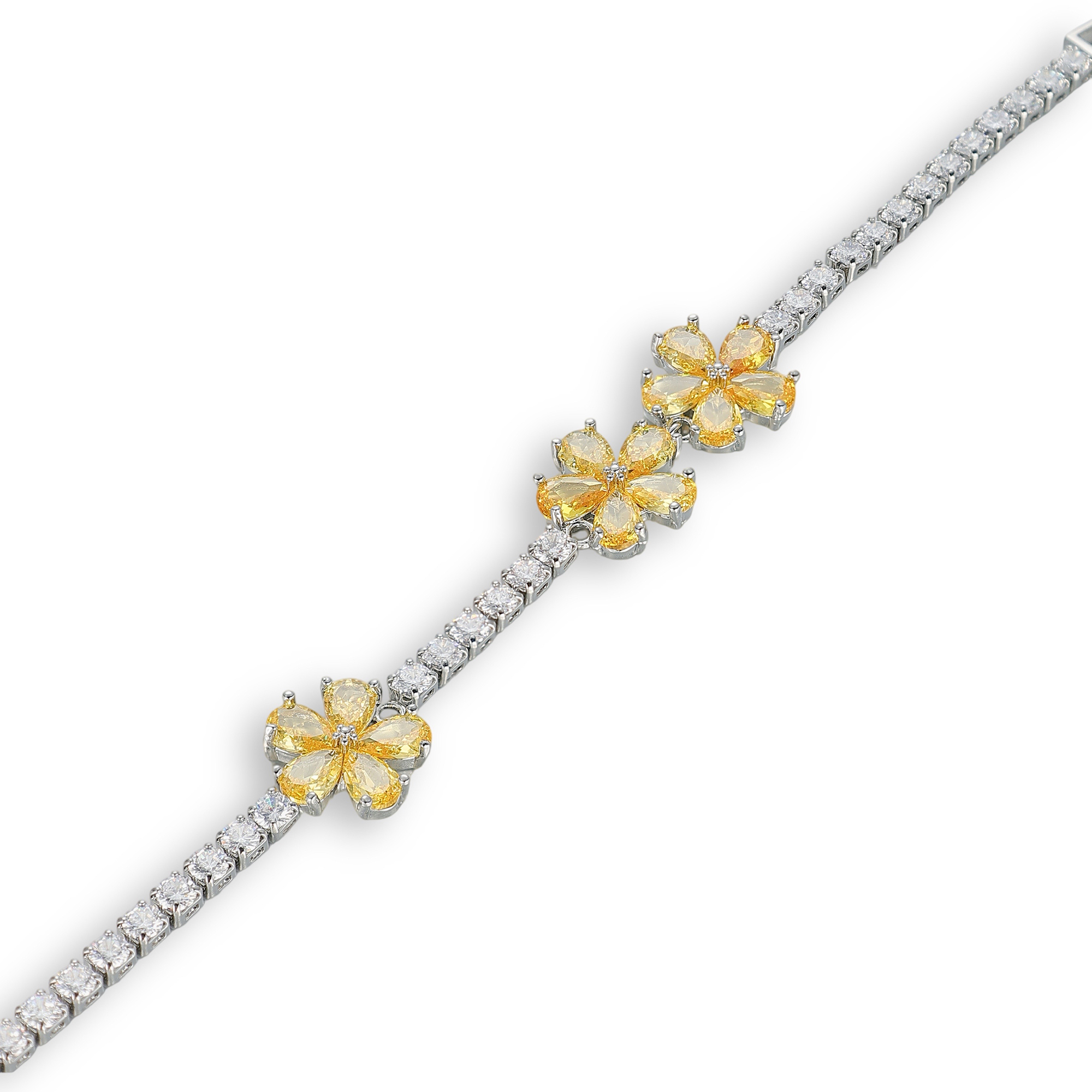 Chaldène Triple Floral Bracelet