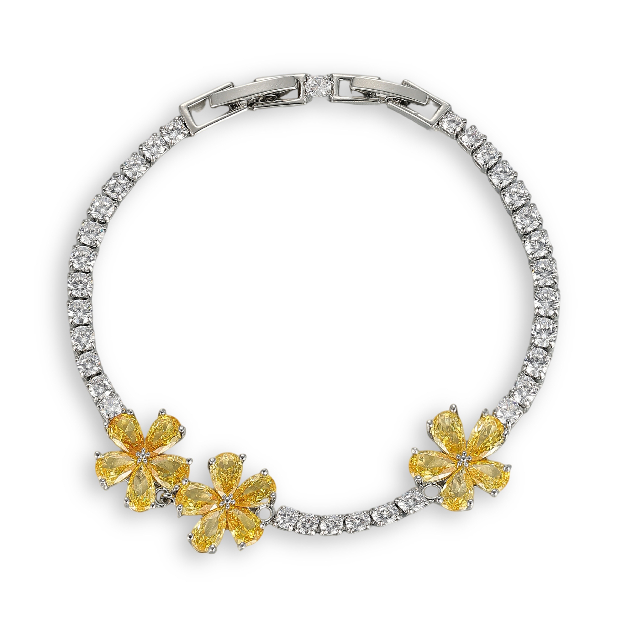 Chaldène Triple Floral Bracelet