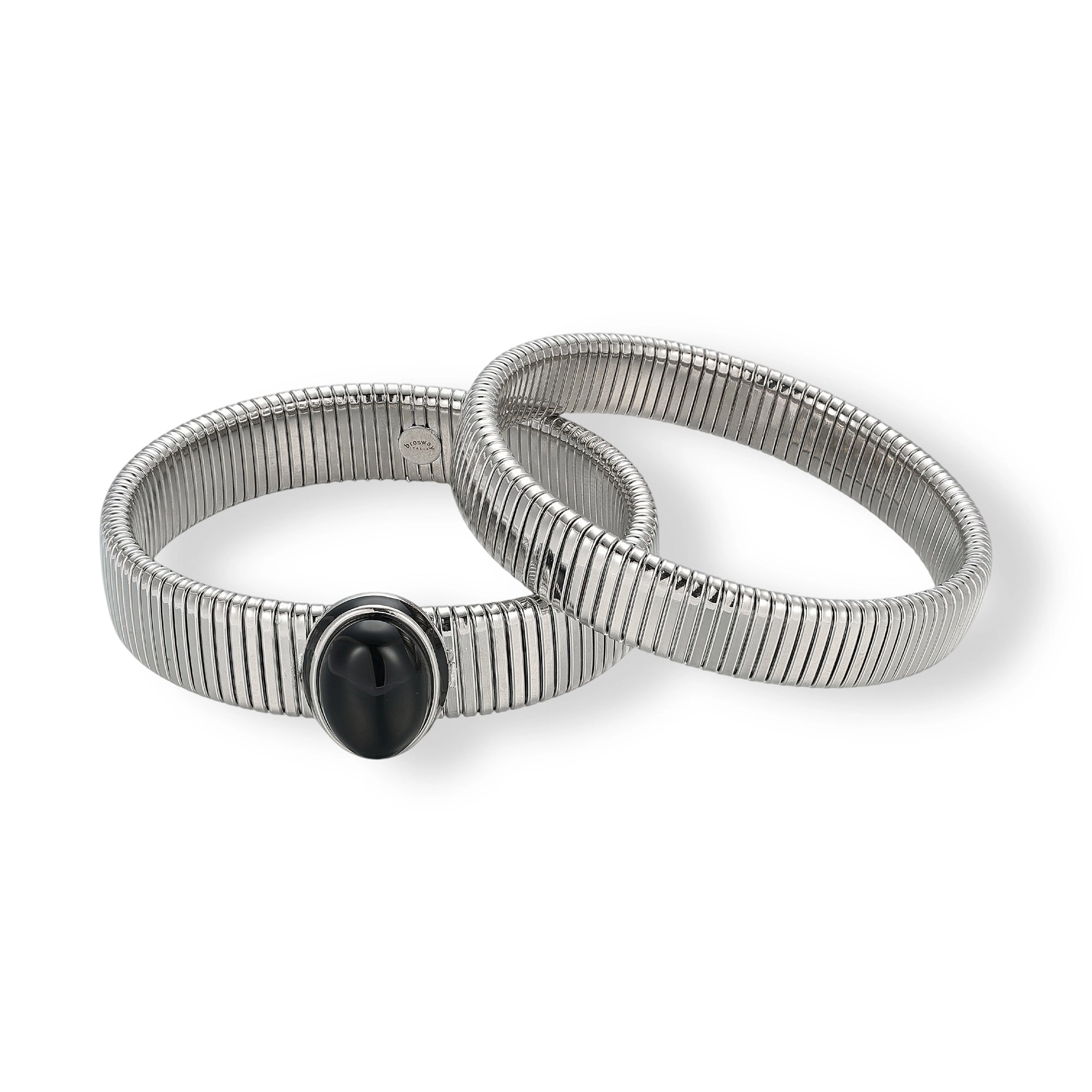 Chantale 18K Gold Oval Bangle Set