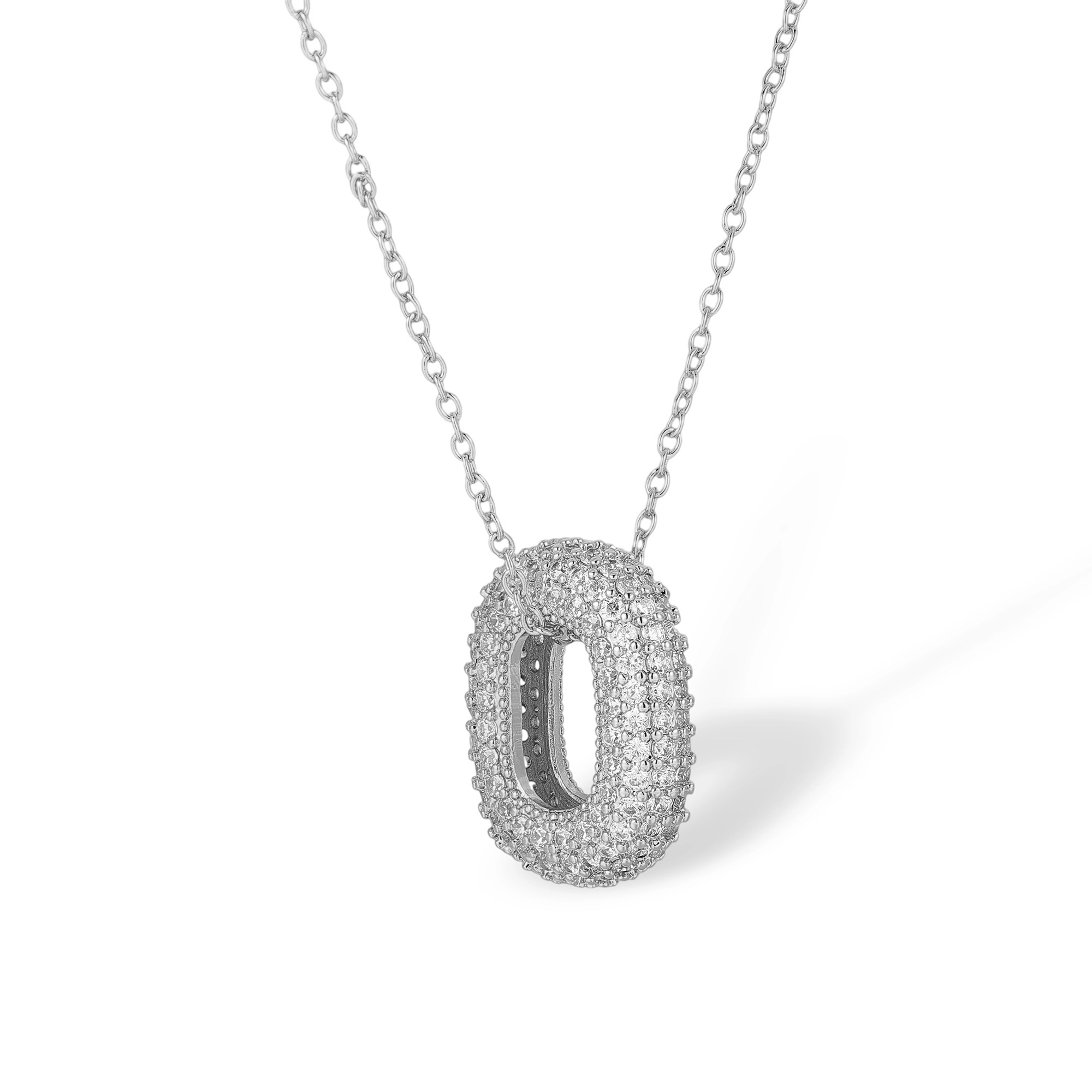 Cindy 14K Gold Hollow Oval Necklace