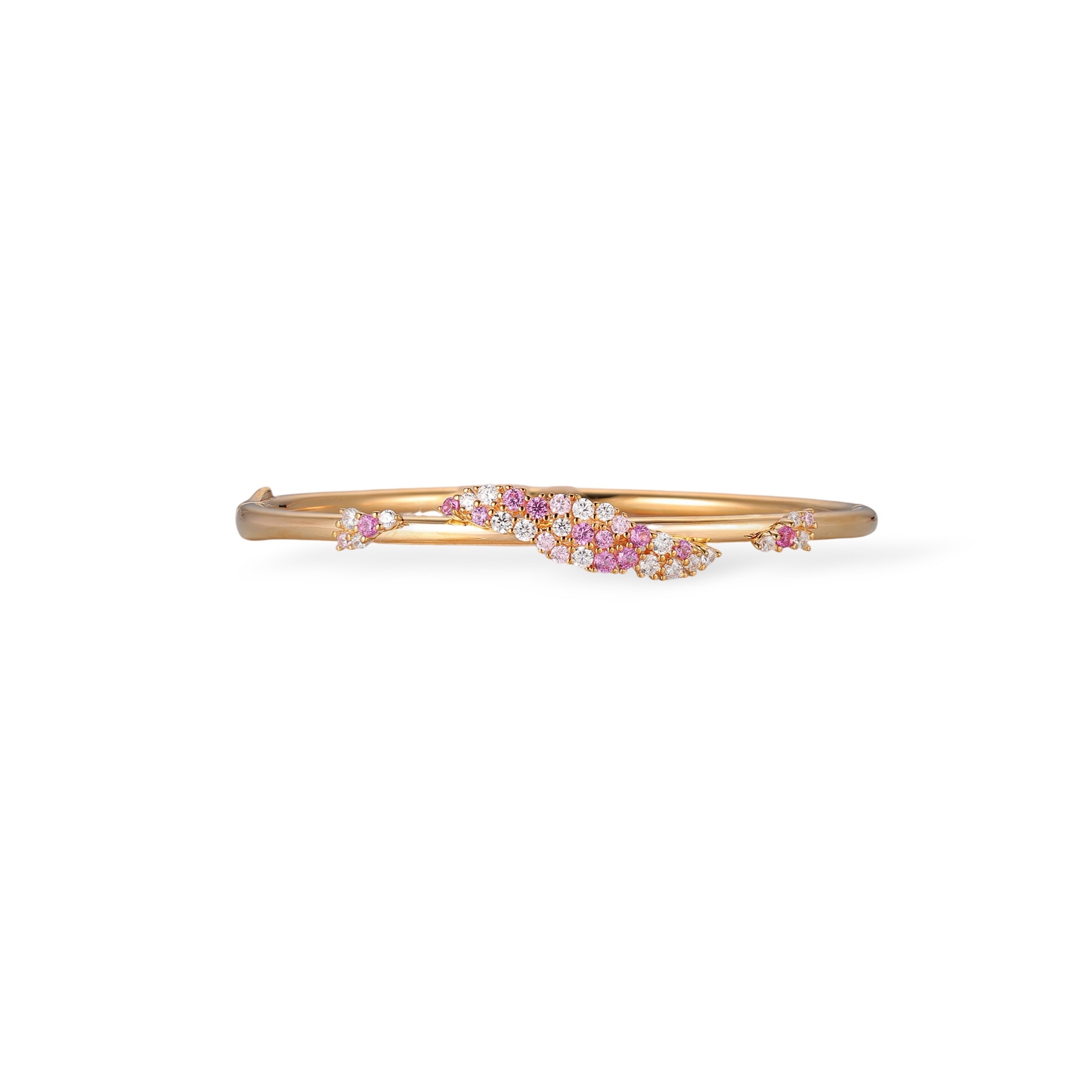 Clotilde 18K Gold Leaf Bangle