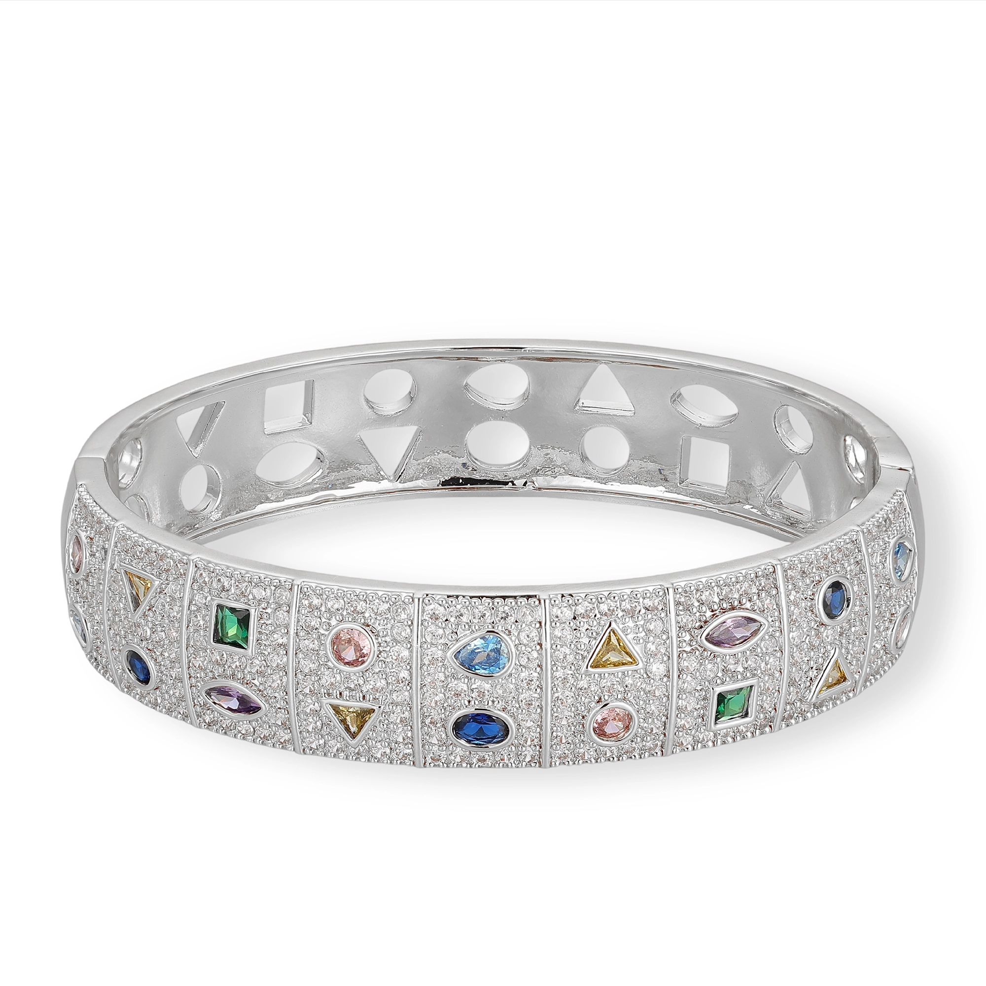 Conny 14K Gold Mixed Shape Bangle