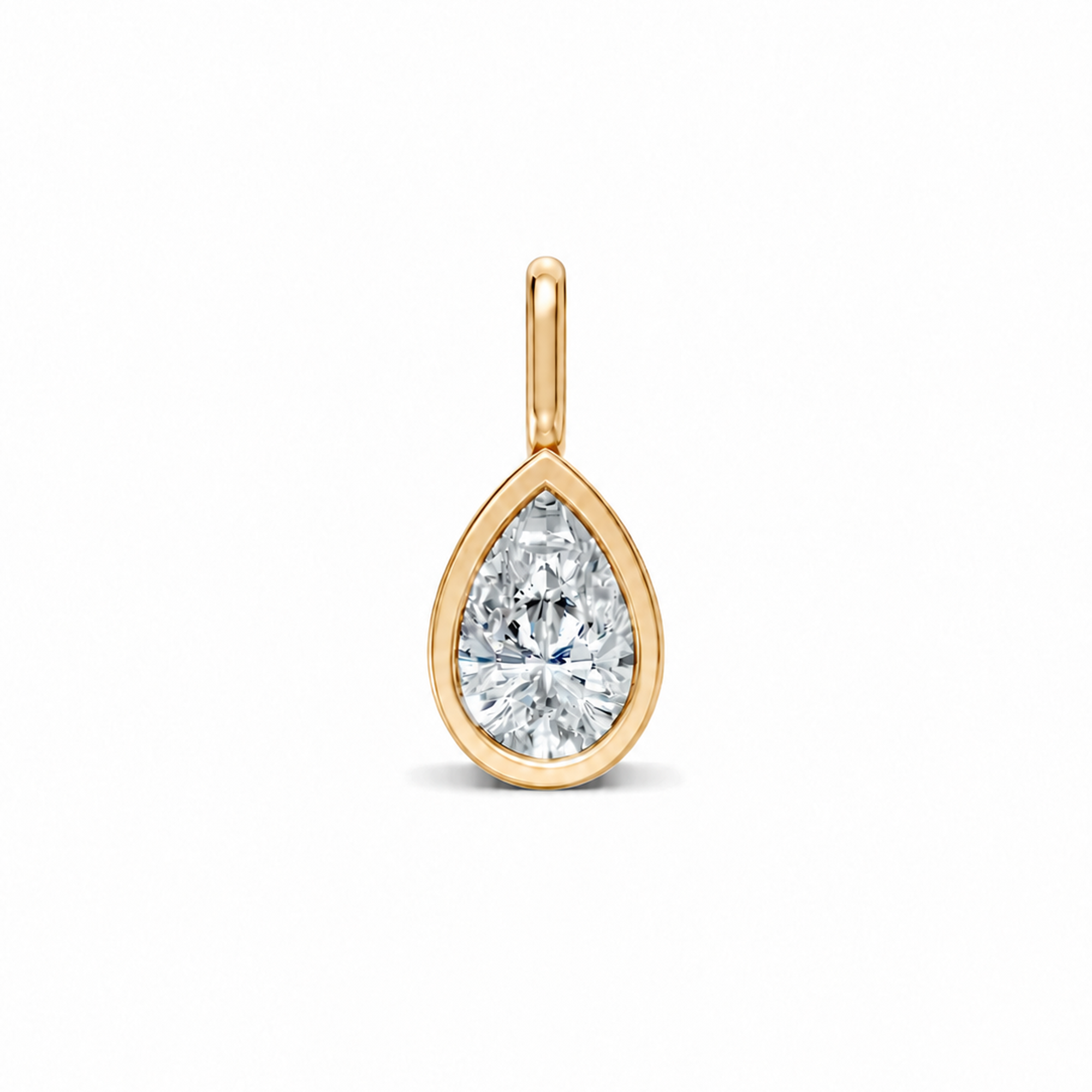 Dagmaris 18K Gold Bezel Teardrop Bead Necklace