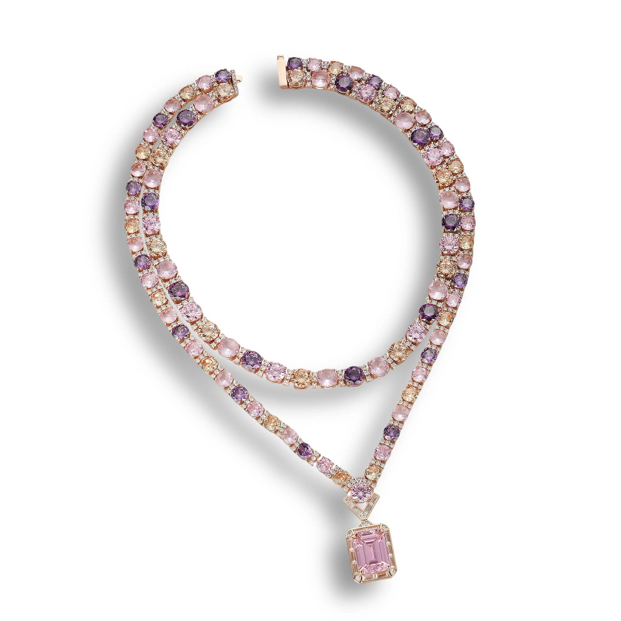 Dahlia Rectangular Necklace