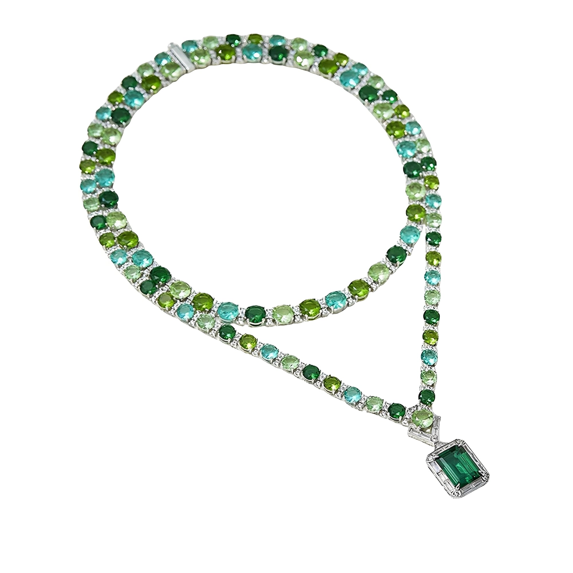 Dahlia Rectangular Necklace