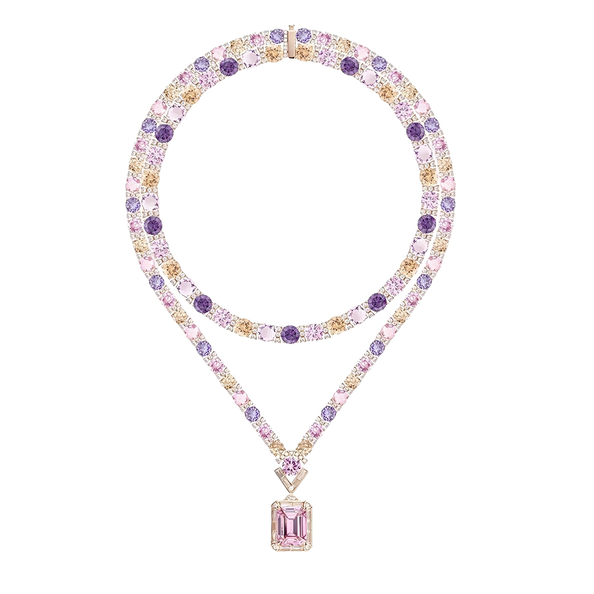 Dahlia Rectangular Necklace