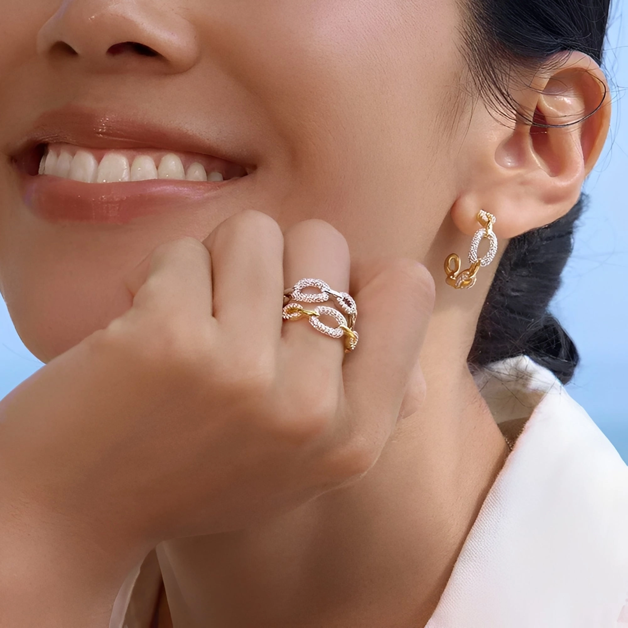 Daphné Chain Link Ring