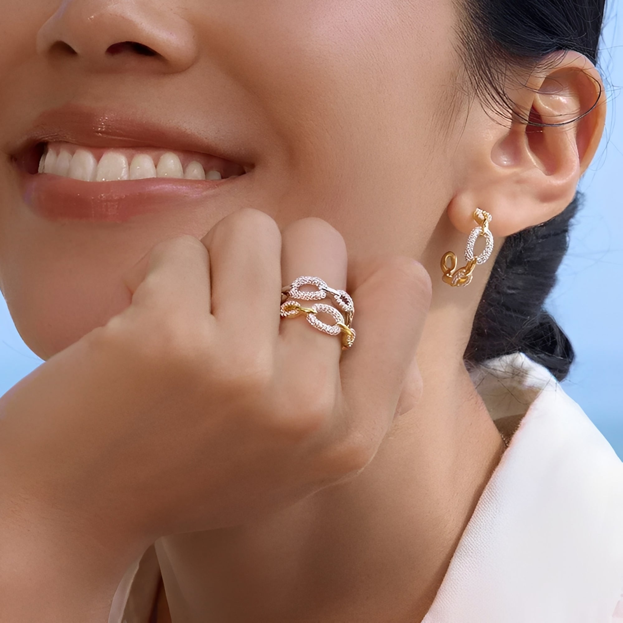 Daphné Chain Link Ring