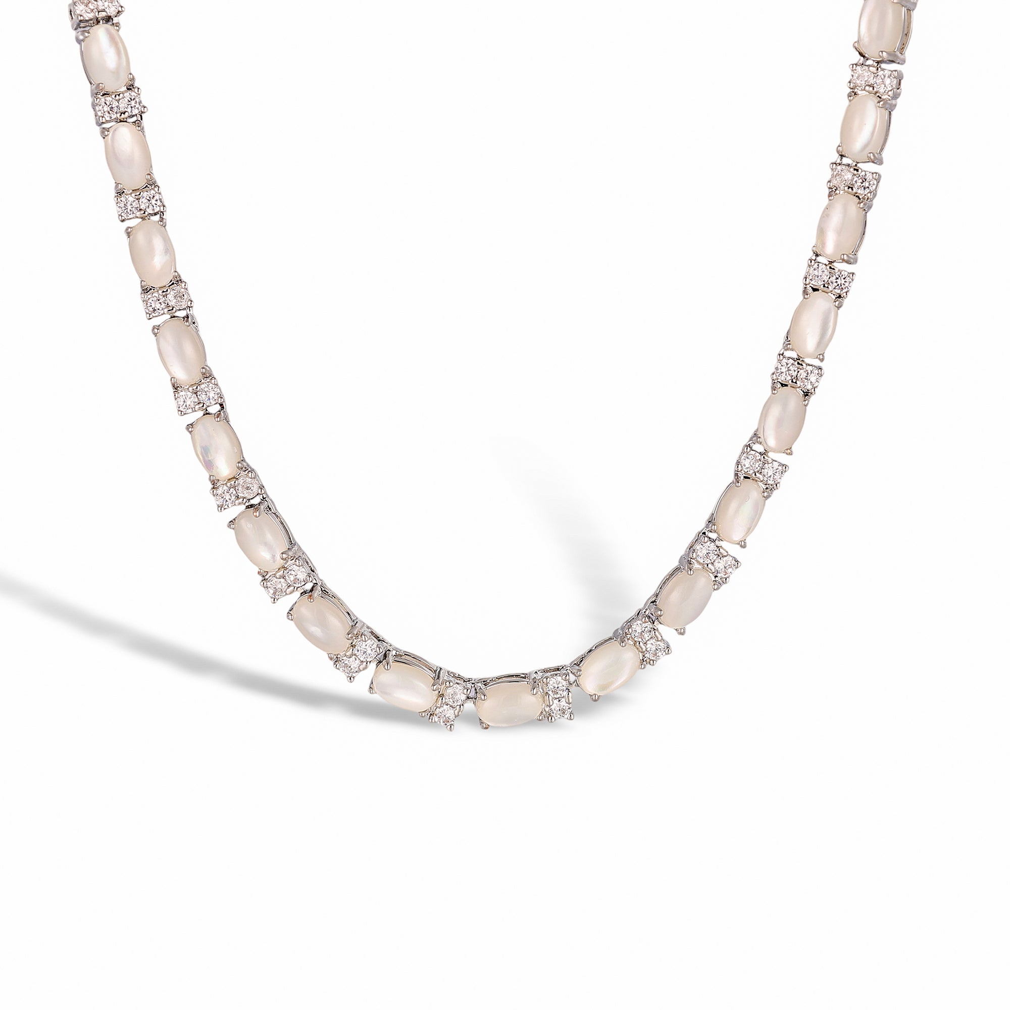 Christiane Oval Natural Stone Necklace