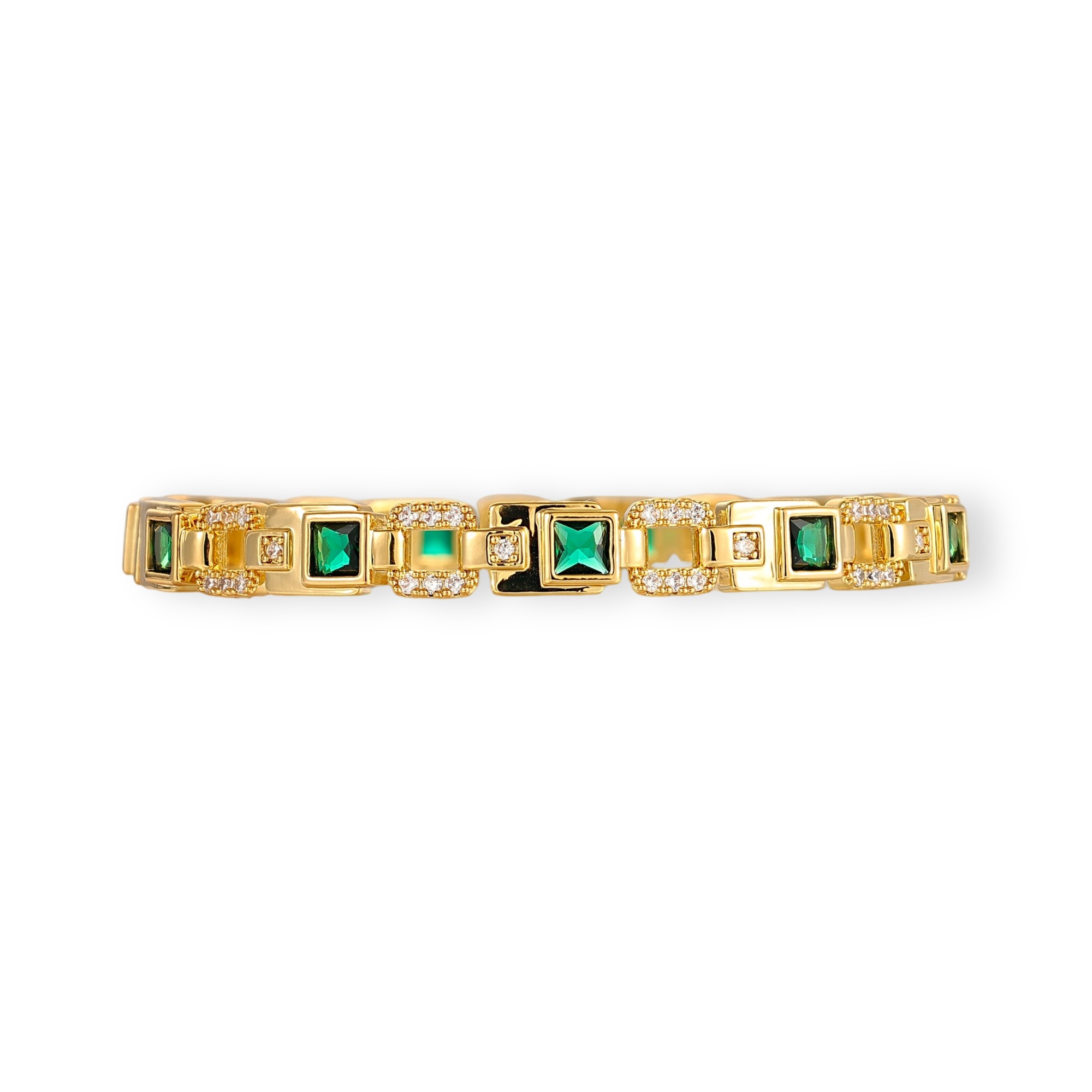 Dietgund Green Square Bangle