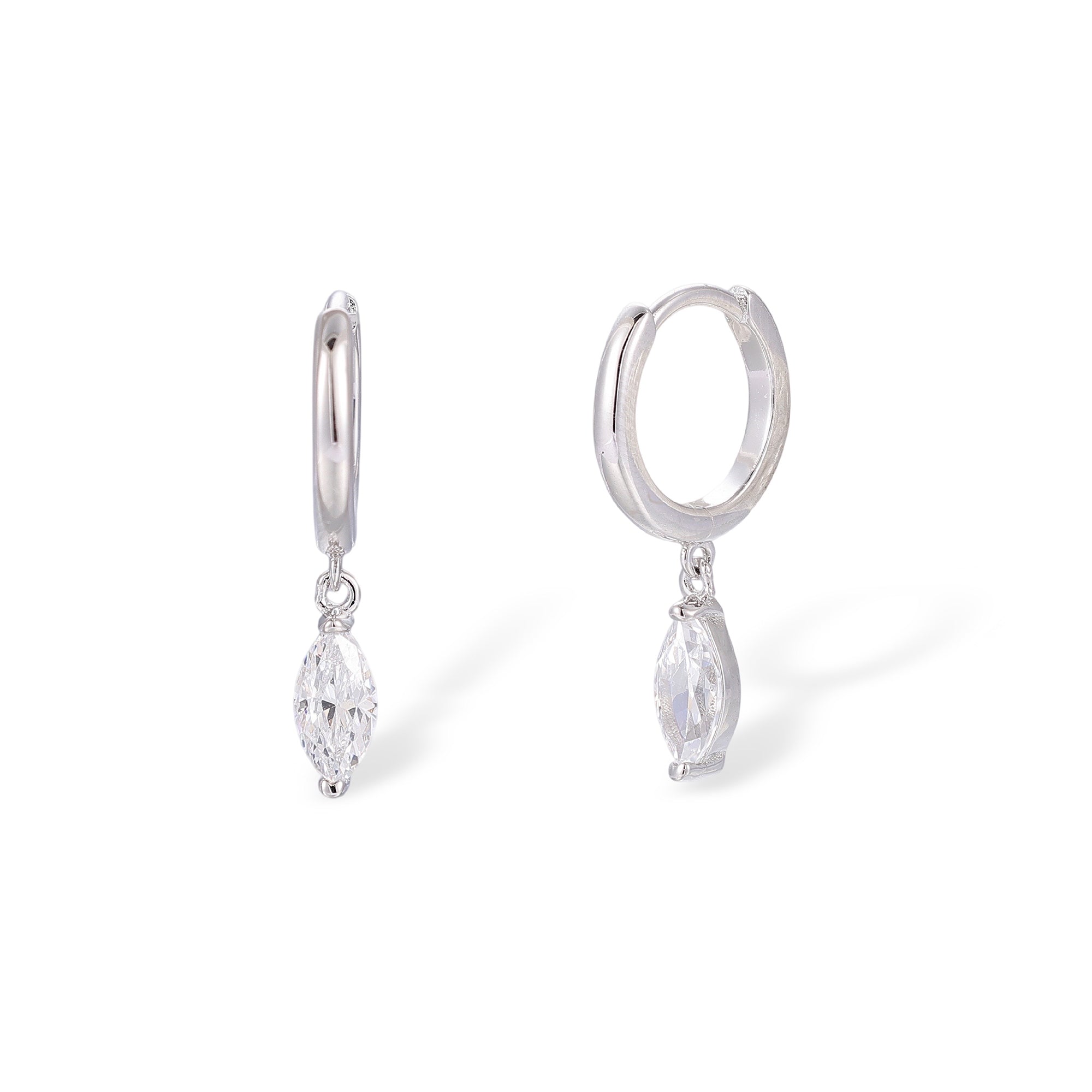 Dietwina 14K Gold Marquise Earrings