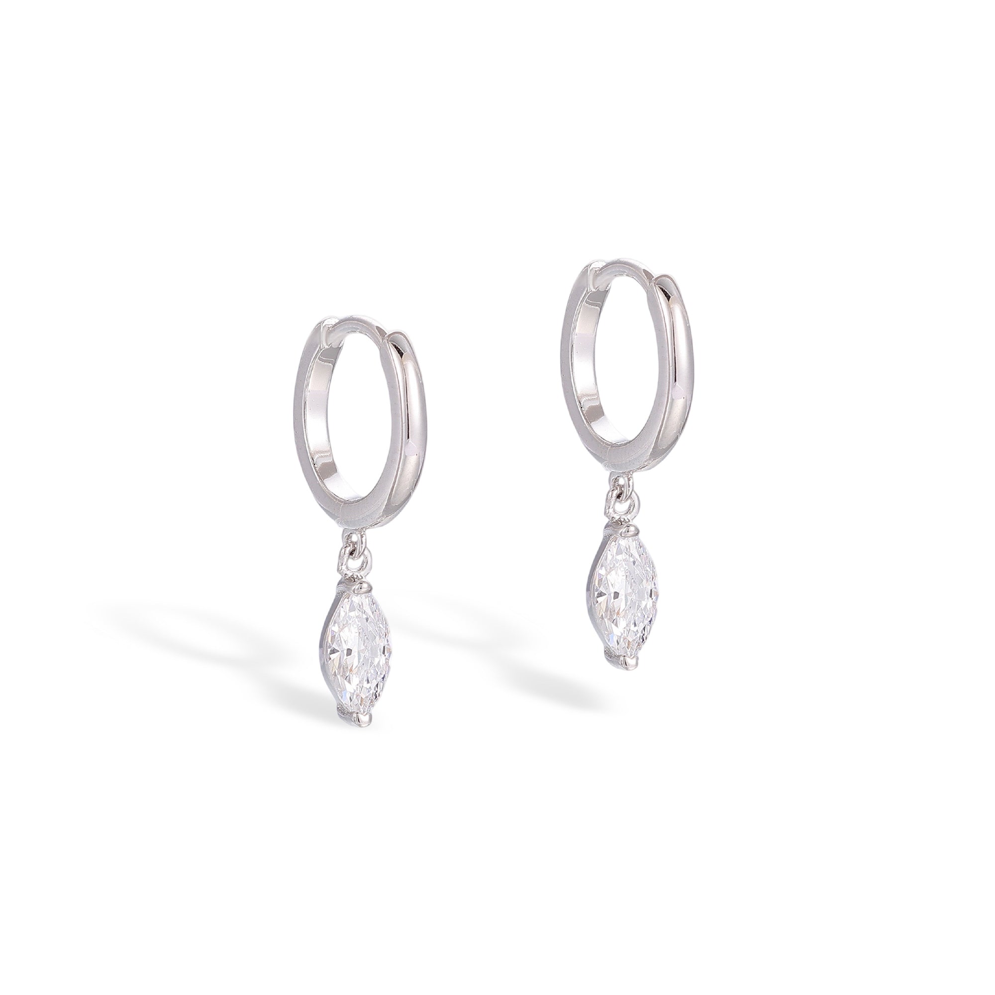 Dietwina 14K Gold Marquise Earrings
