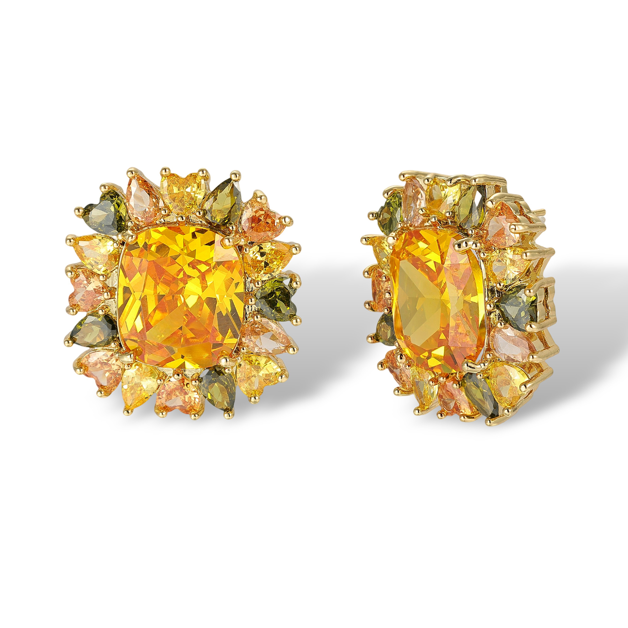 Duquesne Cushion Stud Earrings