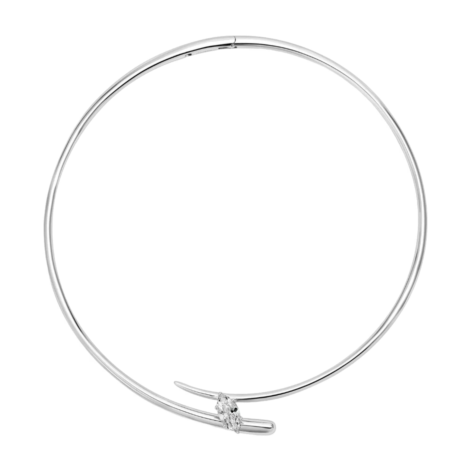 Edelrun 18K Gold Marquise Choker Necklace