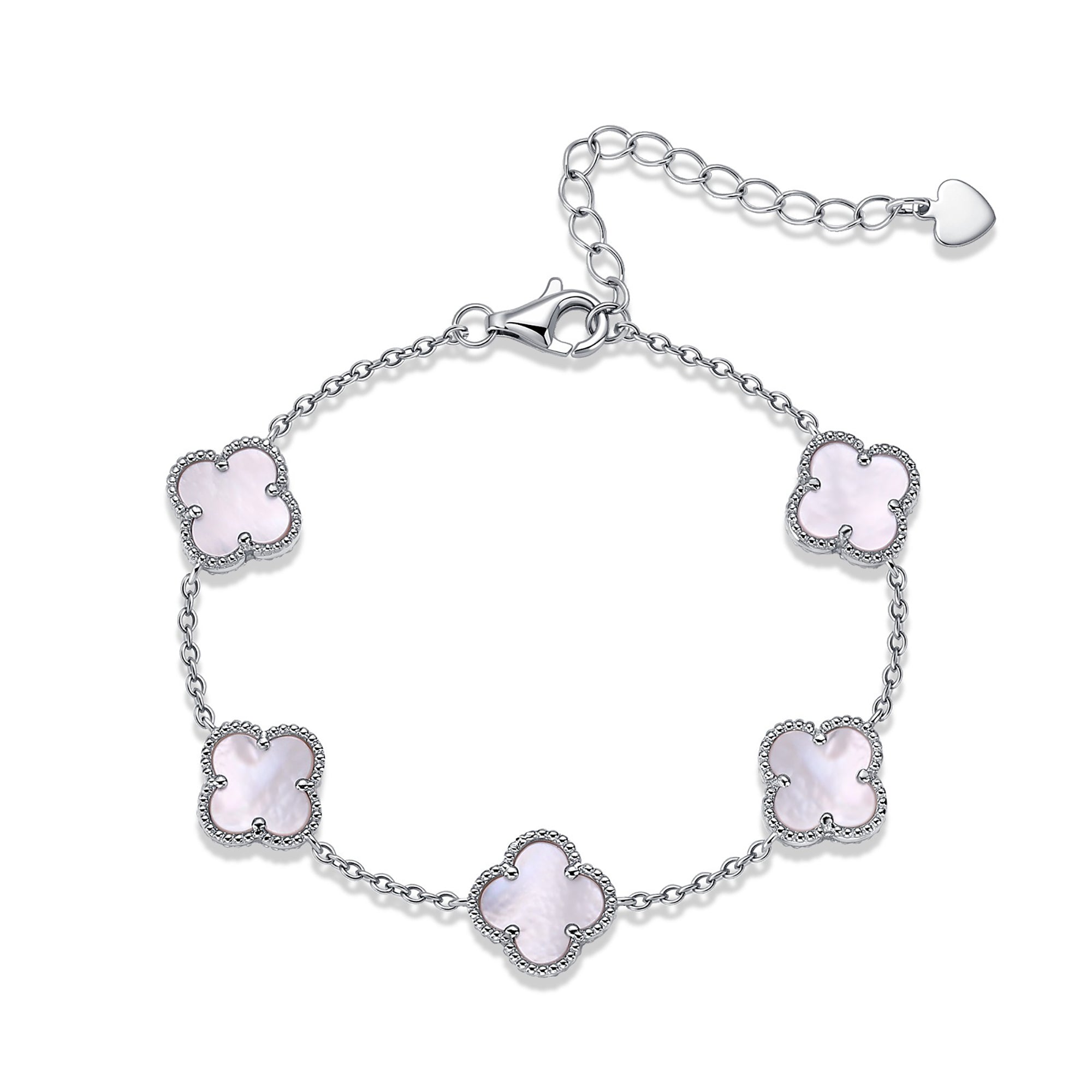 Elrunia 14K Gold Trèfle Mother-of-Pearl Bracelet