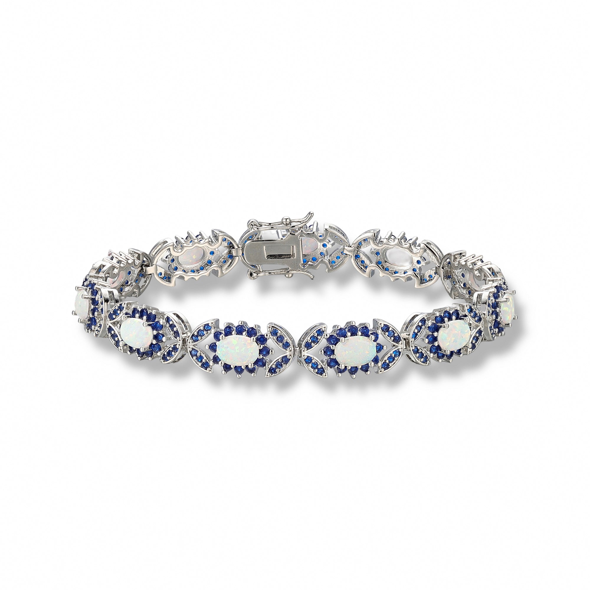 Elvira White Opal Butterfly Bracelet