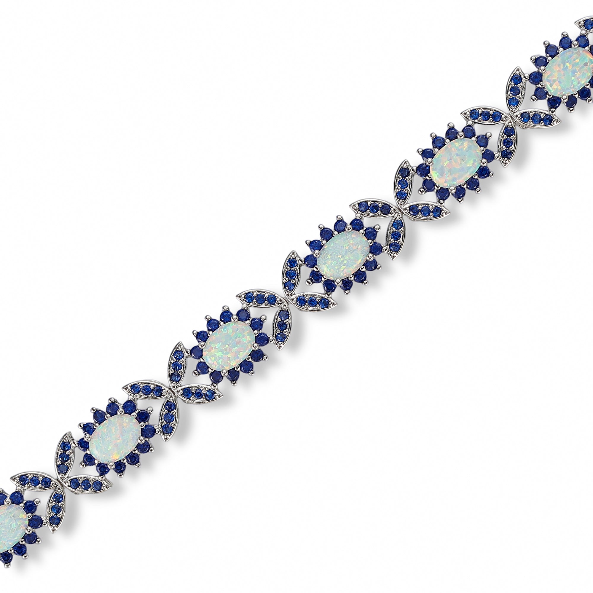 Elvira White Opal Butterfly Bracelet