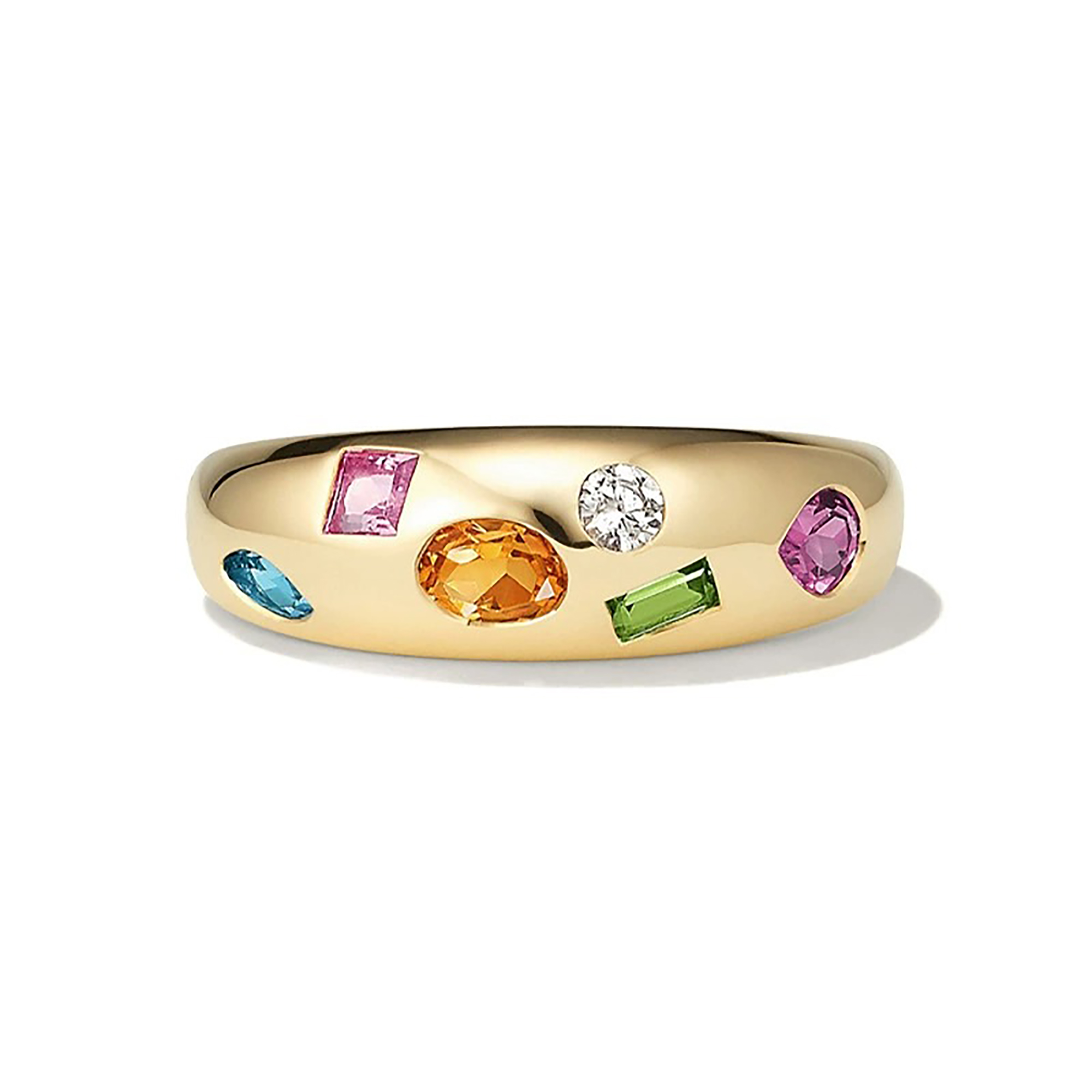 Florestine 18K Gold Mixed Shape Ring