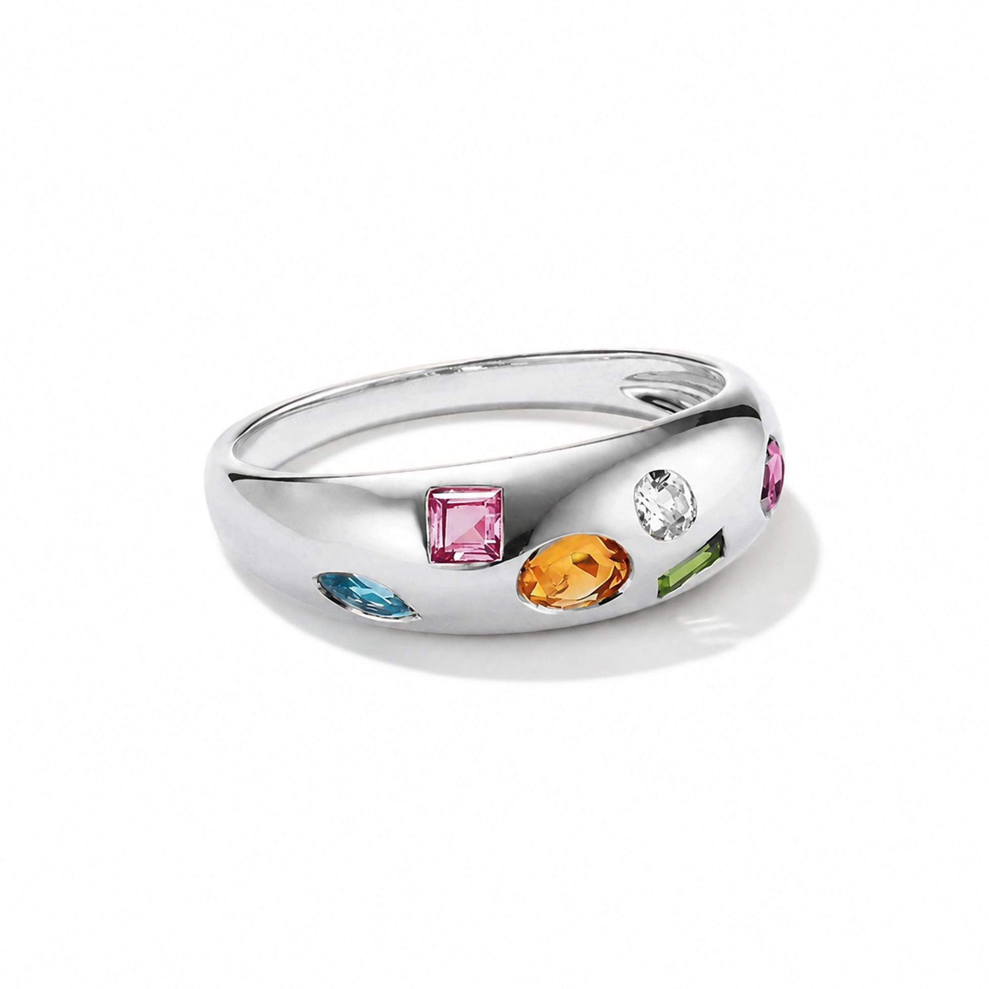 Florestine 18K Gold Mixed Shape Ring
