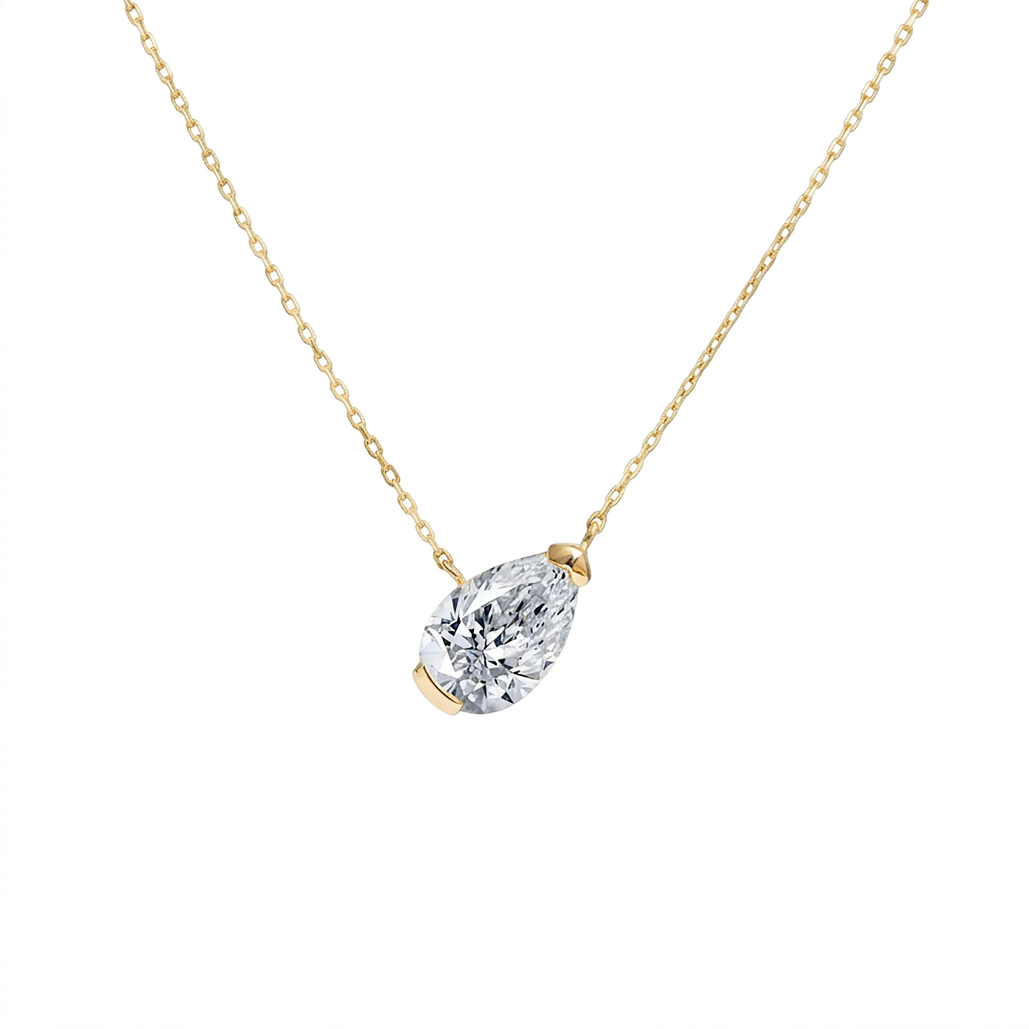 Frédérique 18K Gold Teardrop Necklace