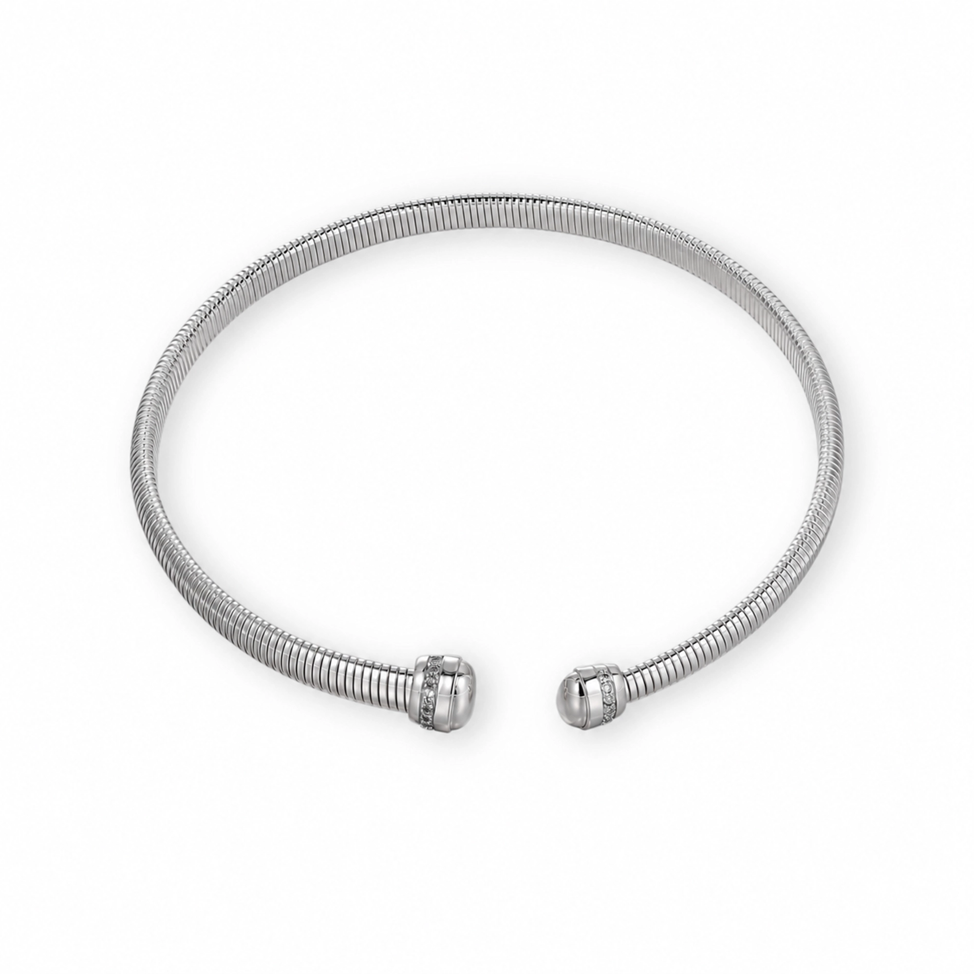 Friedhilda 18K Gold Pavé Ball Accents Choker Necklace