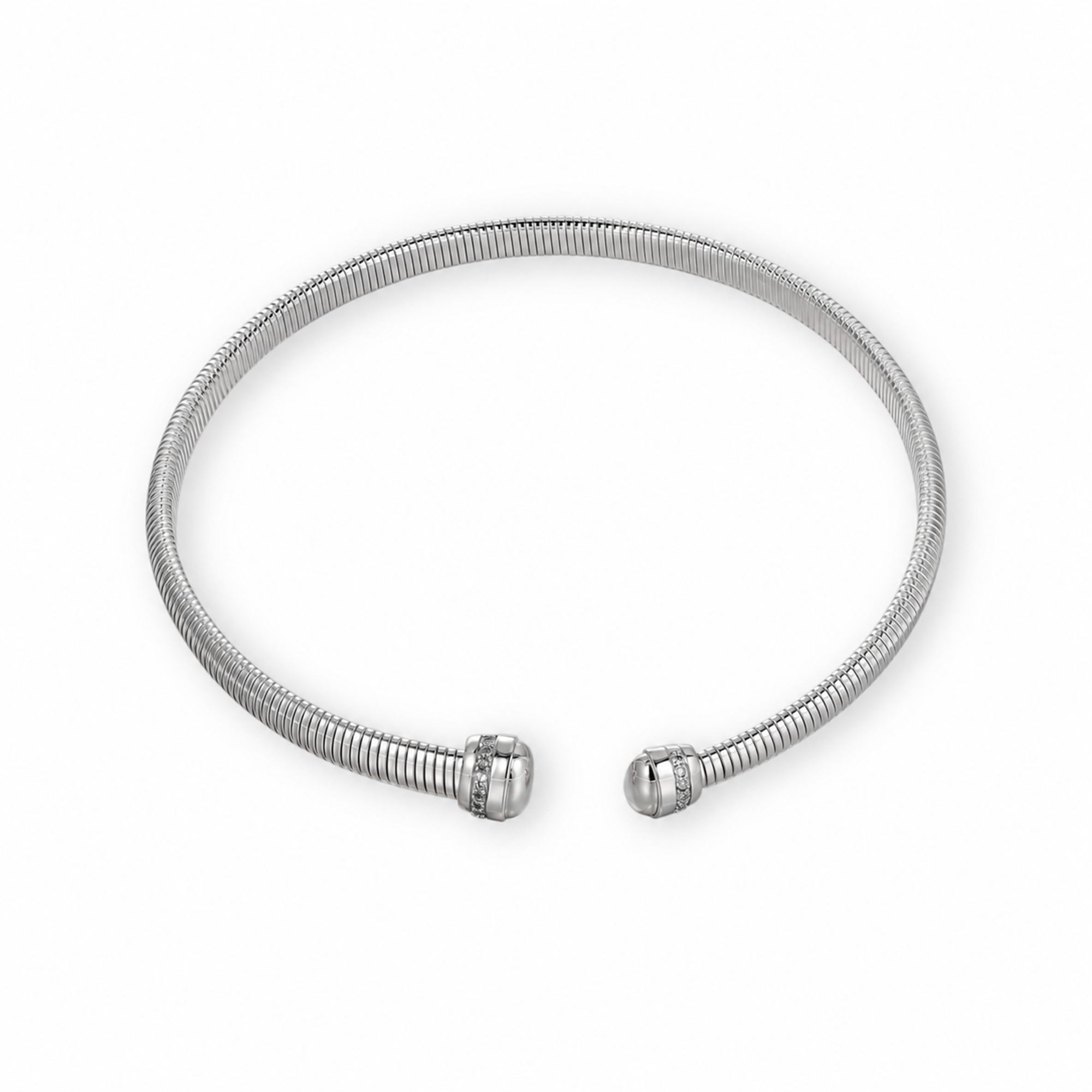Friedhilda 18K Gold Pavé Ball Accents Choker Necklace